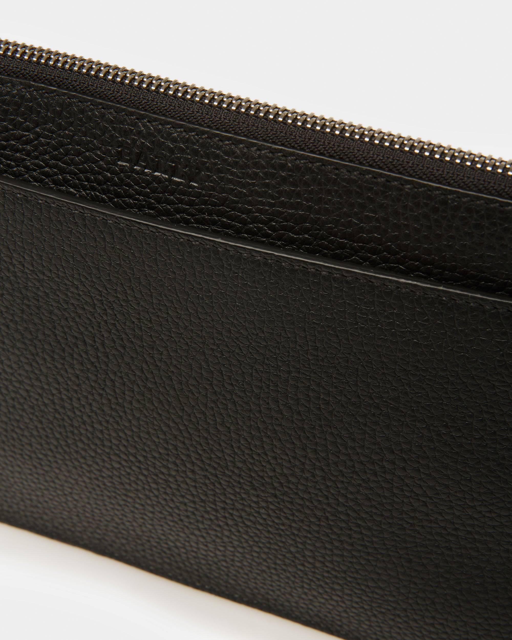 Havid Cabas En Cuir Noir Et Palladium - Bally - 08