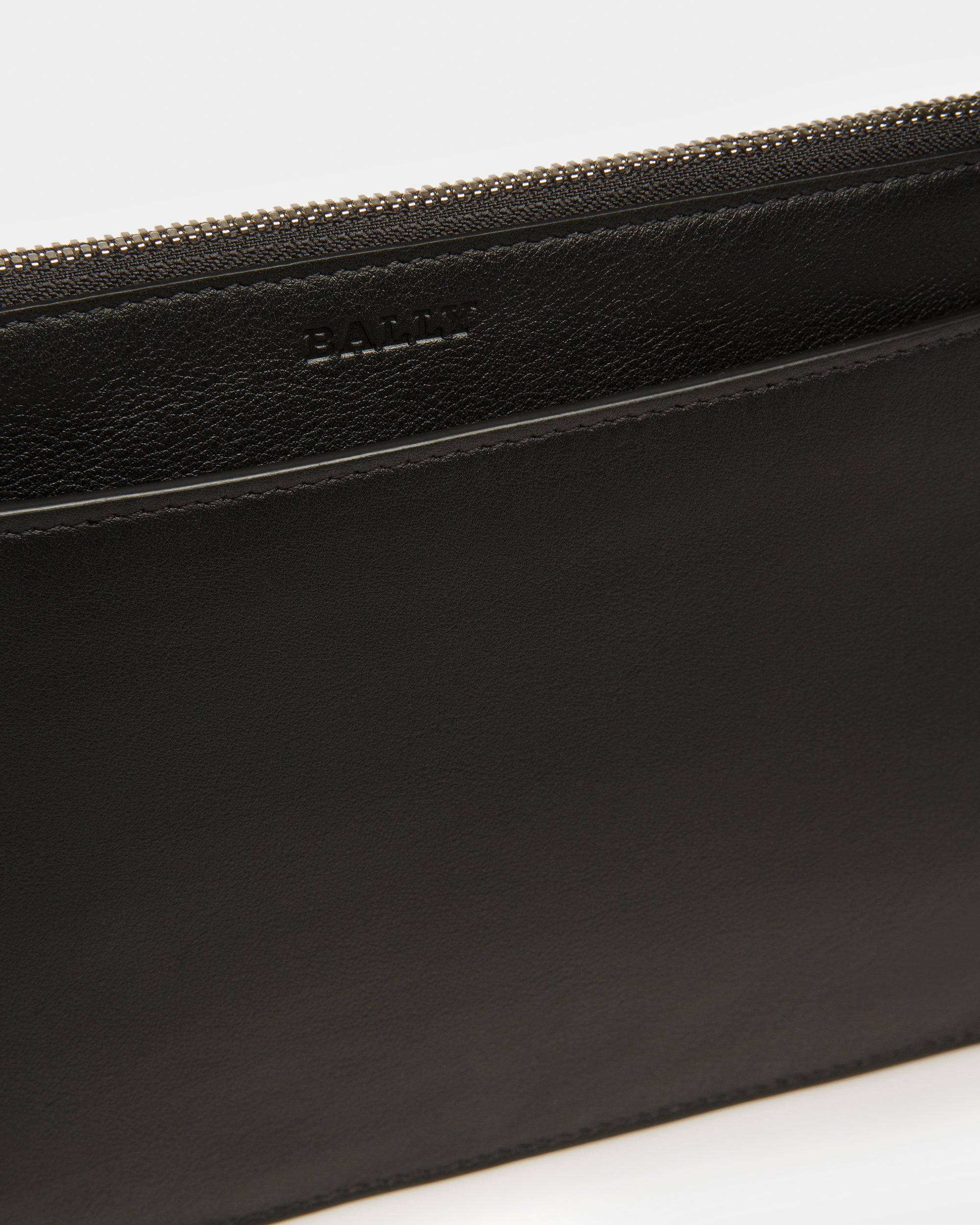 Havid Cabas En Cuir Noir Et Palladium - Bally - 10