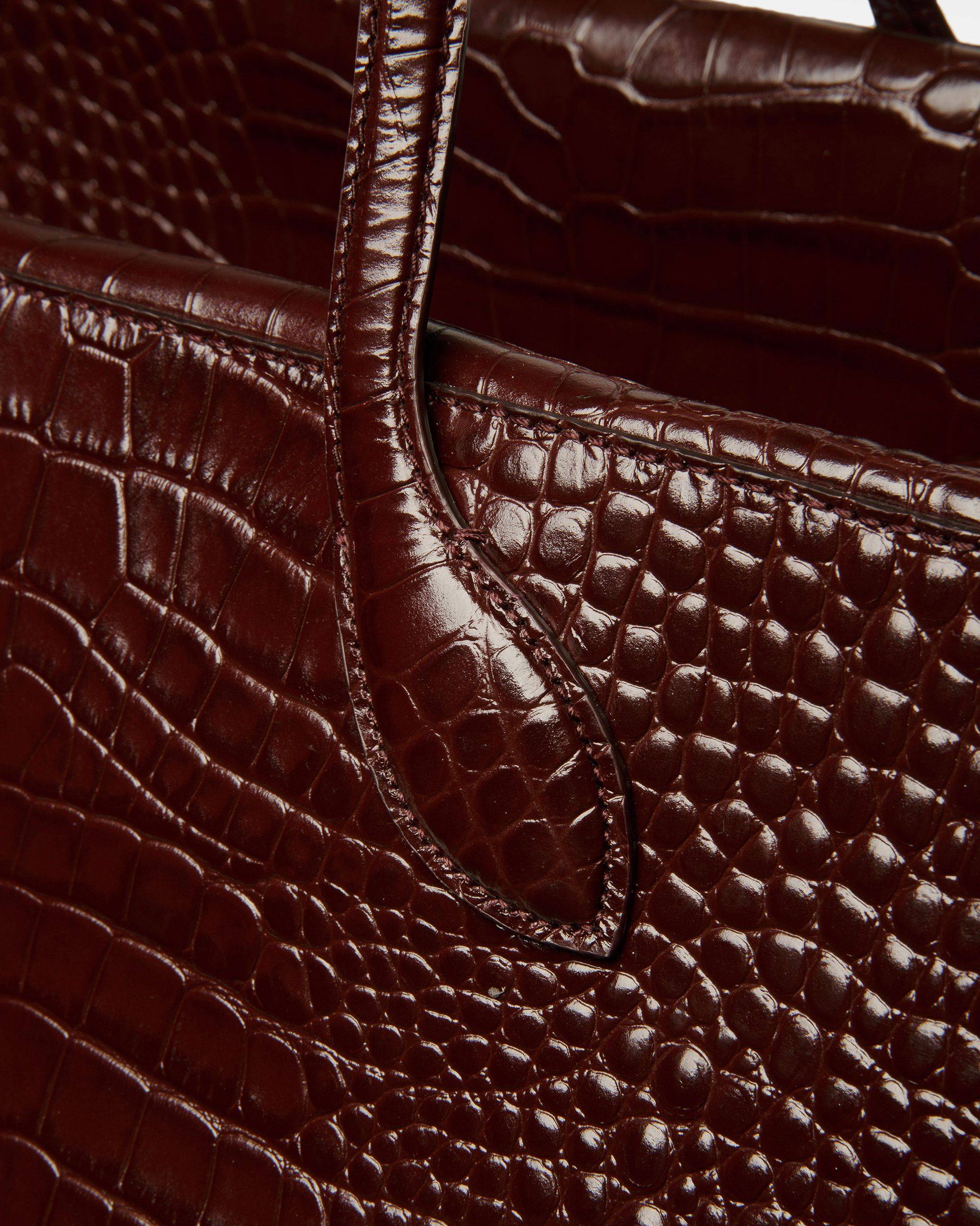 Grand Sac De Week-End Cal Avec Gaufrage Crocodile - Bally - 06