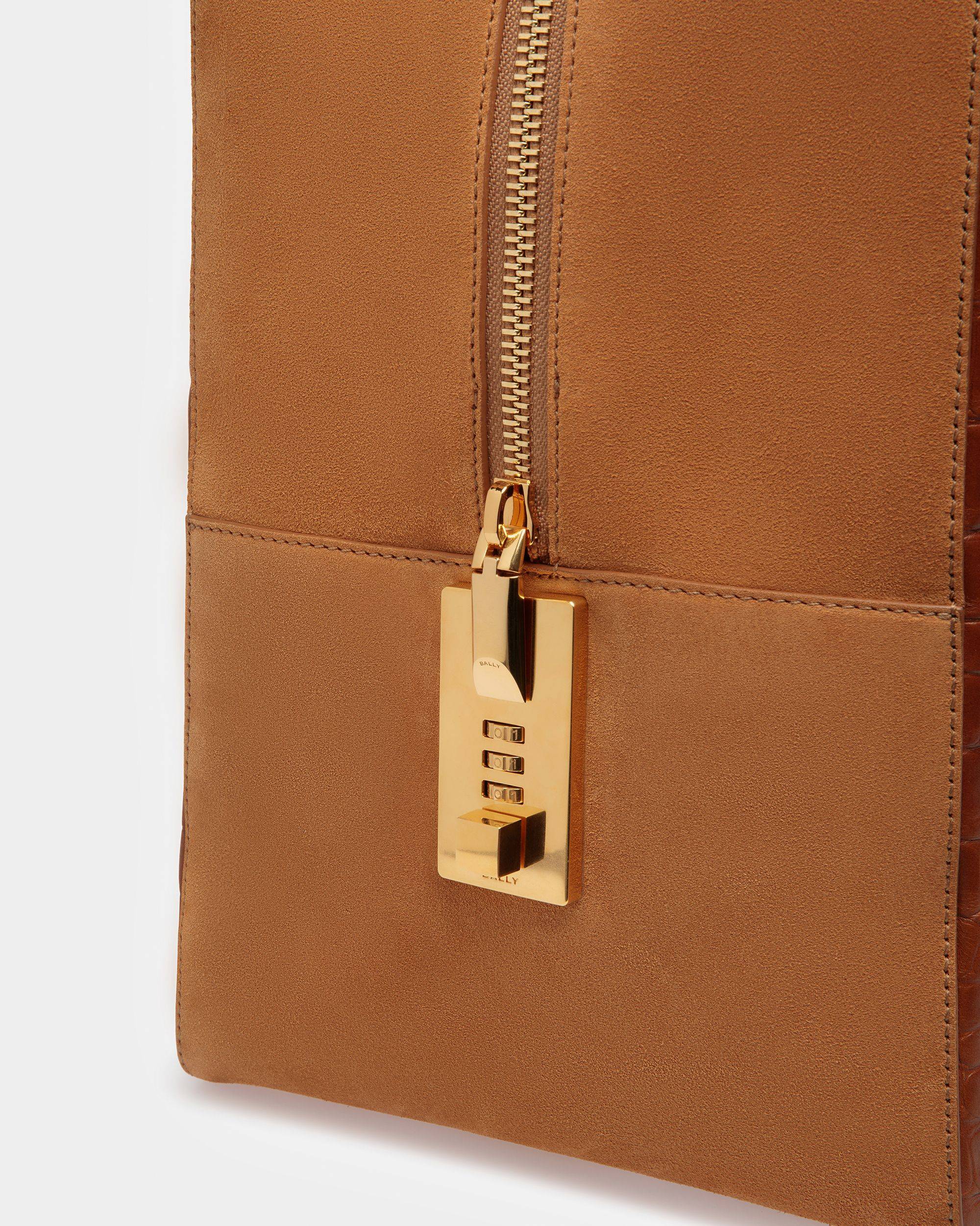 Grand Sac De Week-End Lago Avec Gaufrage Crocodile - Bally - 06