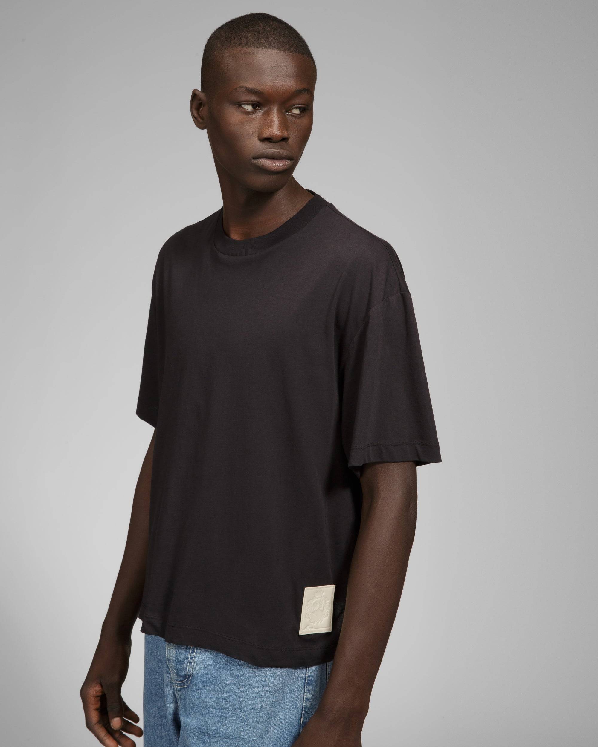 T-Shirt En Coton Noir           - Bally - 06