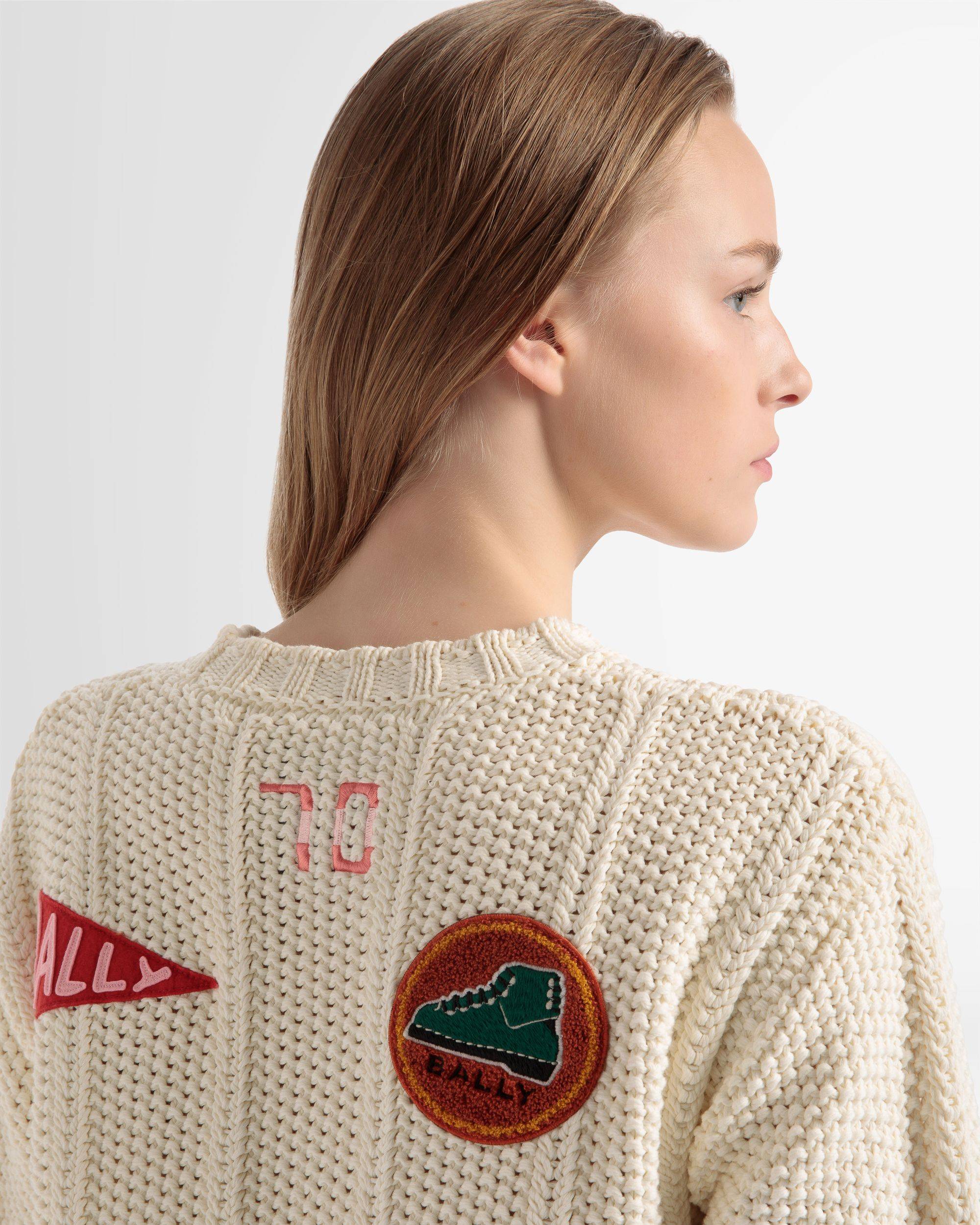 Pull ras-du-cou Peak Outlook En coton ivoire - Bally - 04