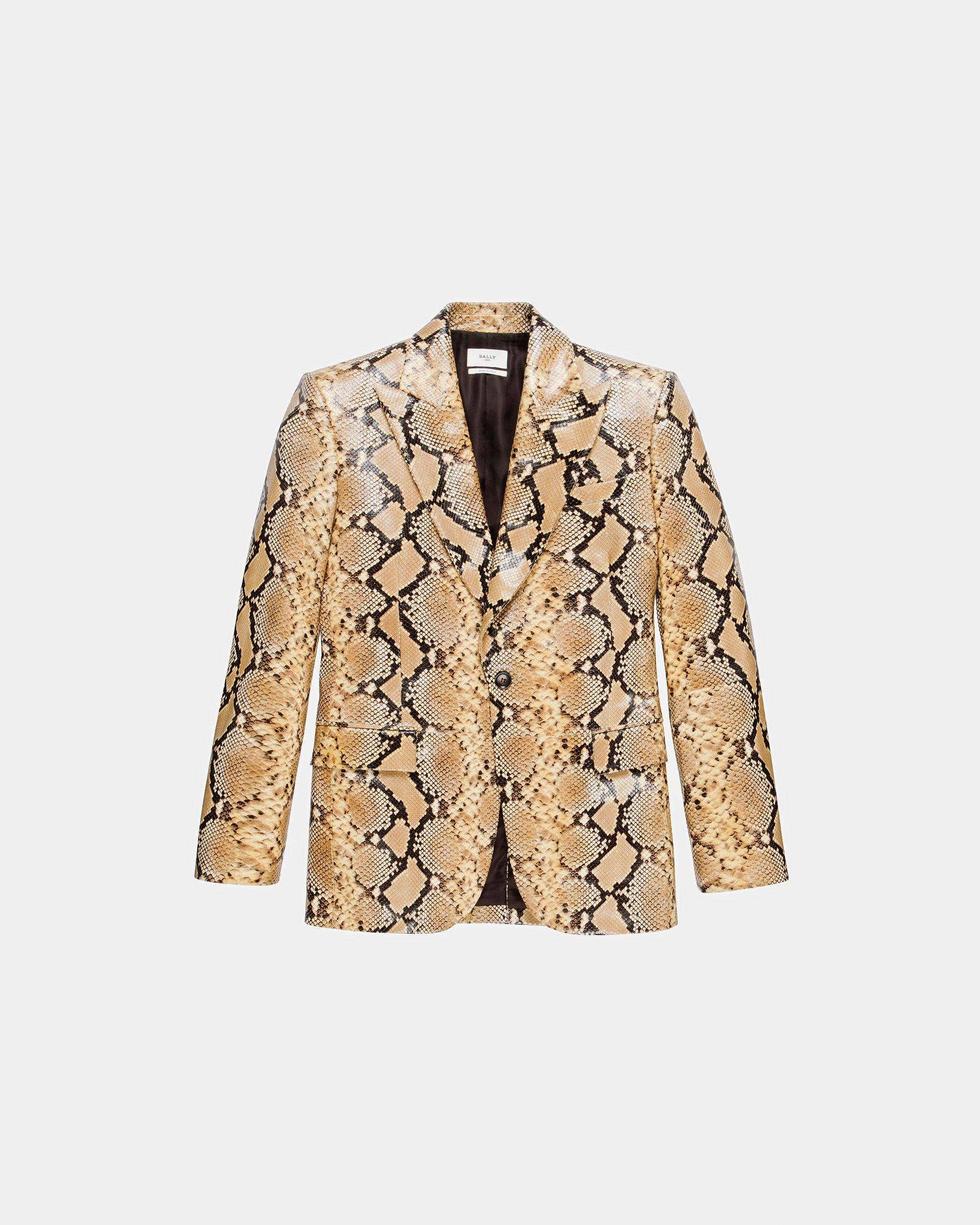 Blazer Droit En Cuir Doré - Bally - 06