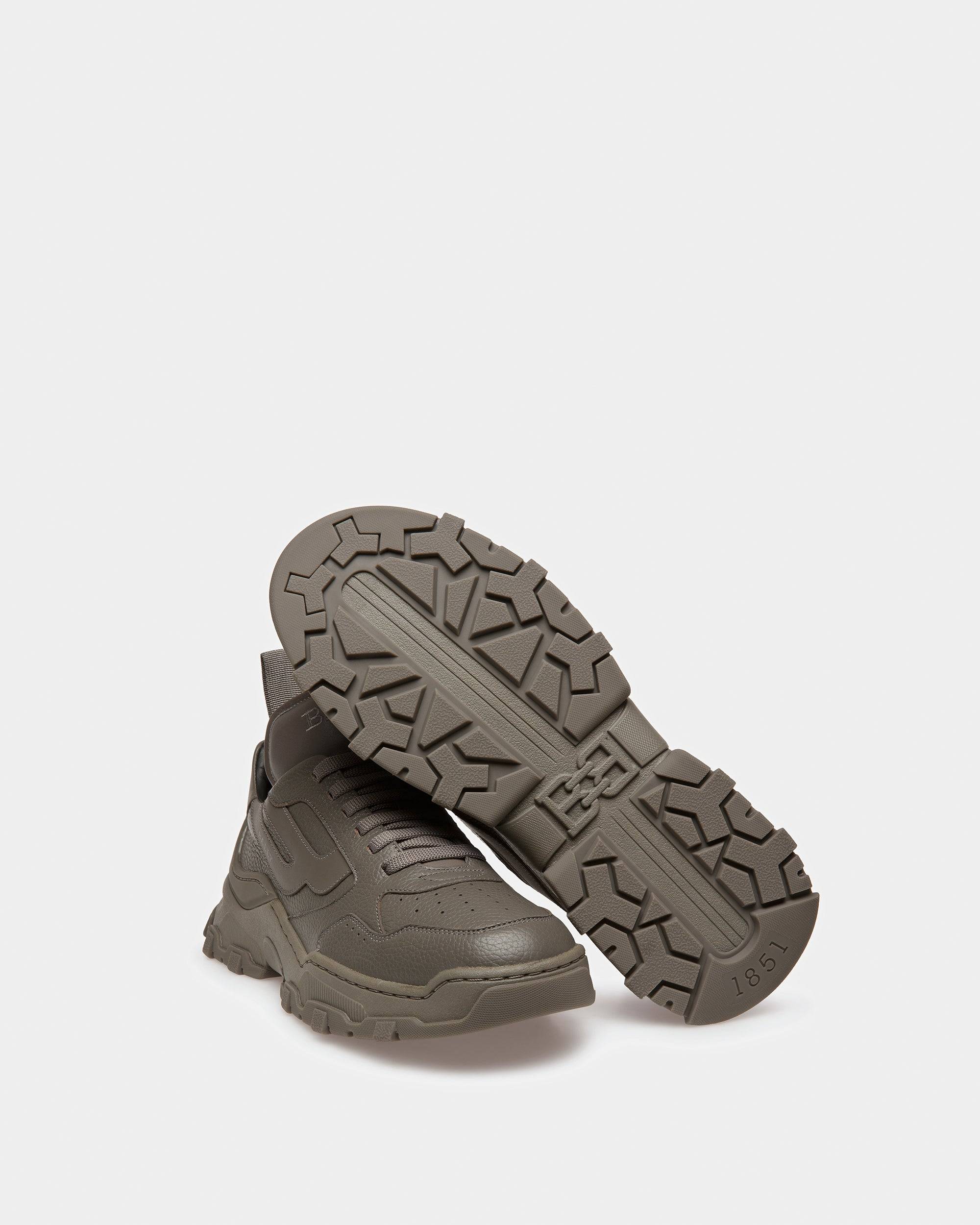 Holden Sneakers En Cuir Couleur Minéral Sombre - Bally - 05