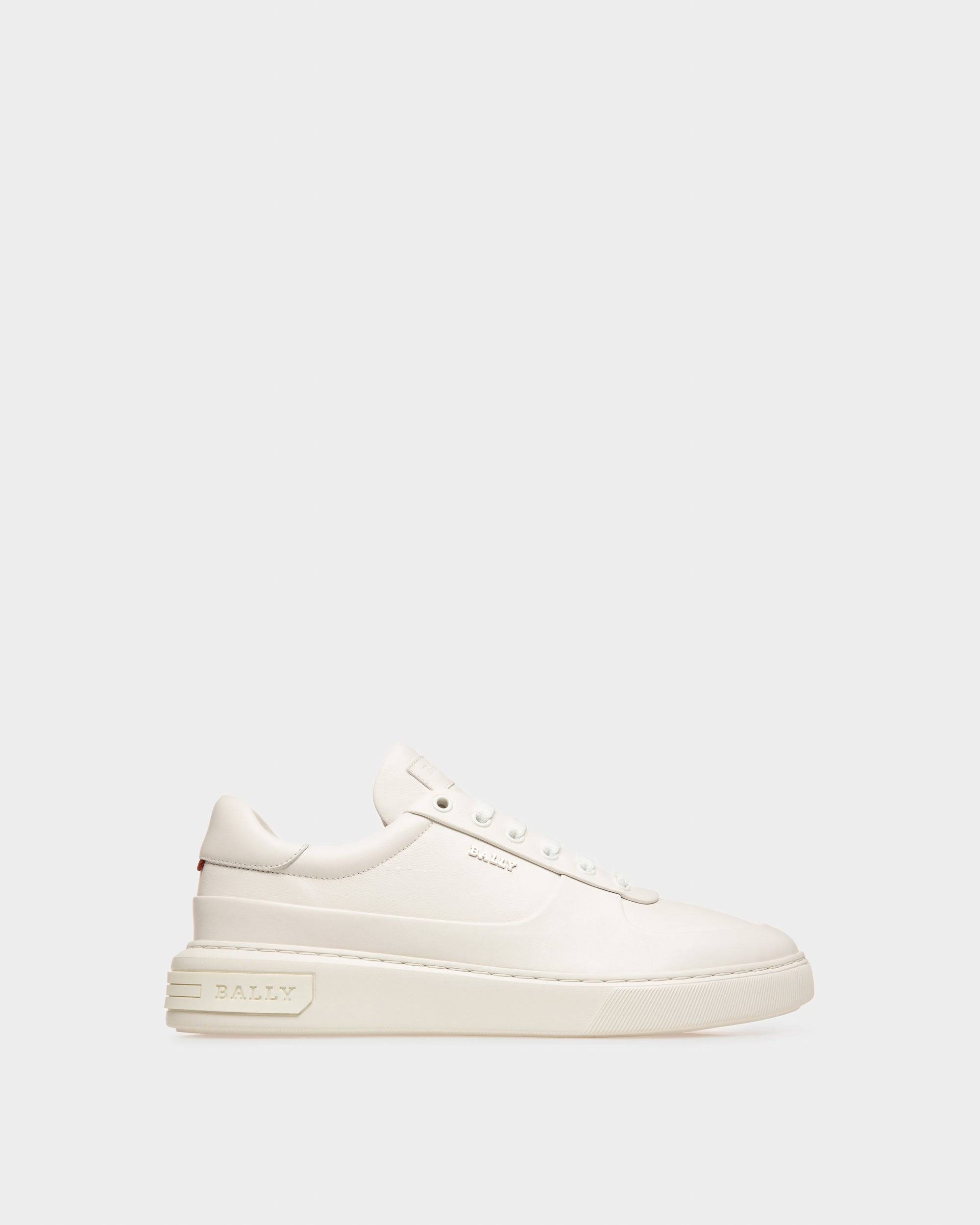 Manny Sneakers En Cuir Blanc - Bally