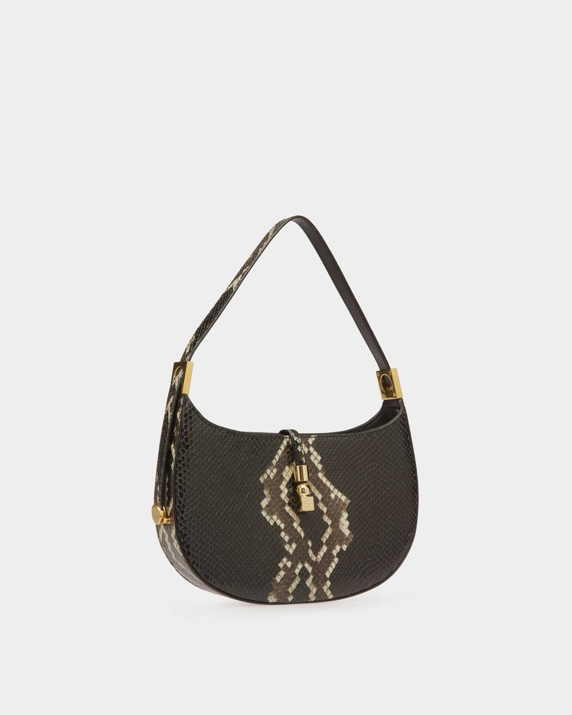 Sac D’Épaule Block Finition Imprimé Python - Bally - 03