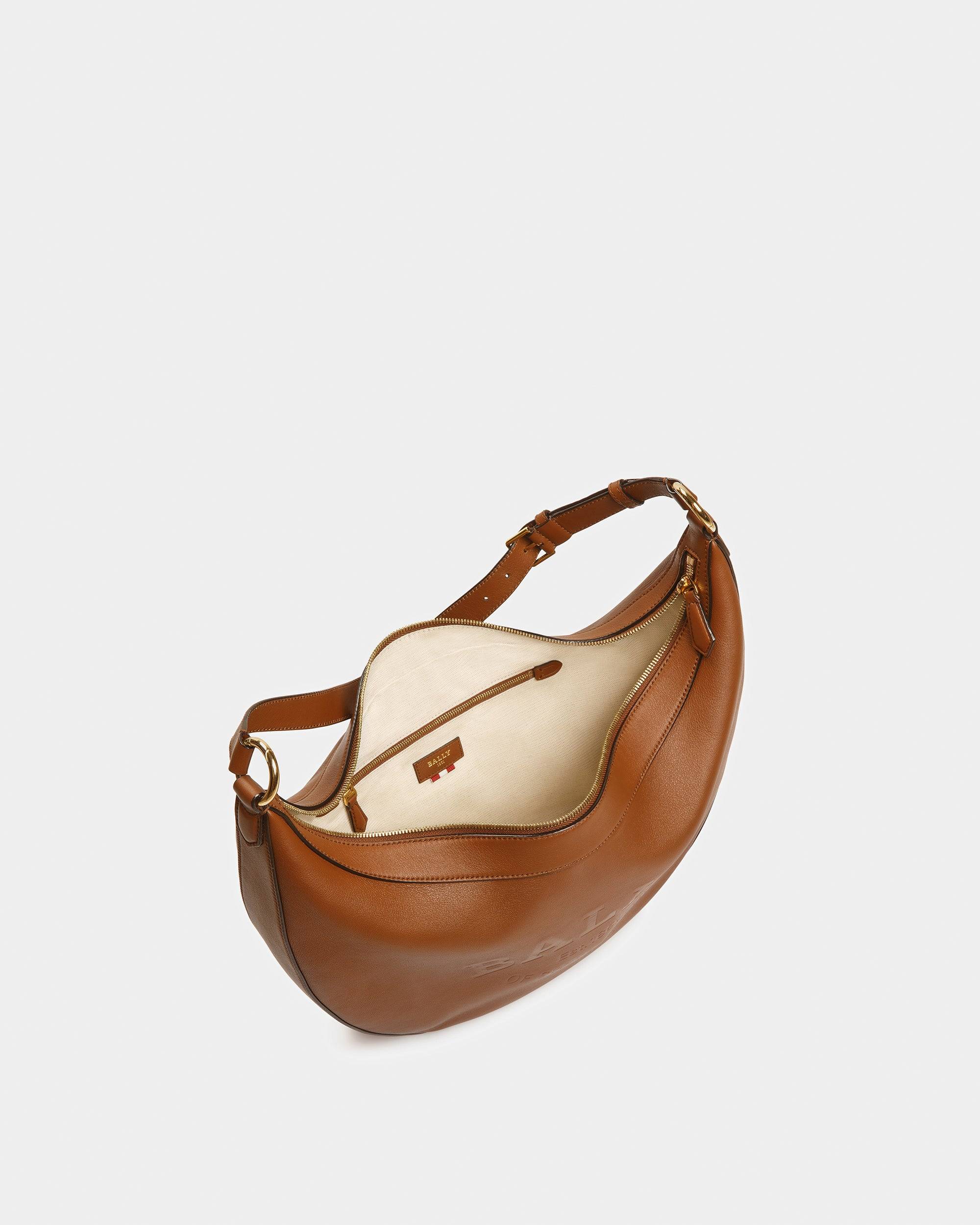 Charo Sac Porté Épaule En Cuir Marron - Bally - 04