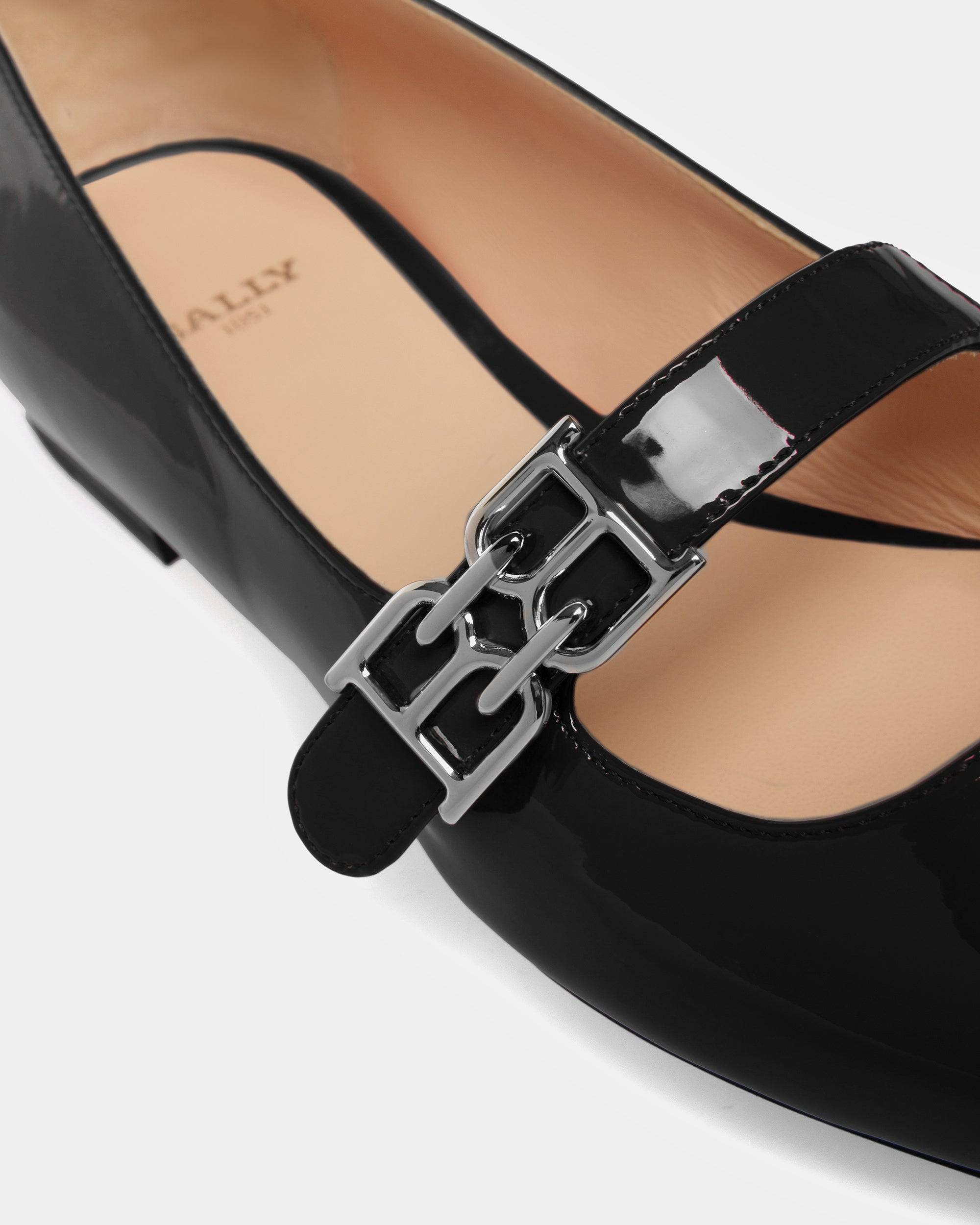 Elis Escarpins Plats En Cuir Noir - Bally - 05