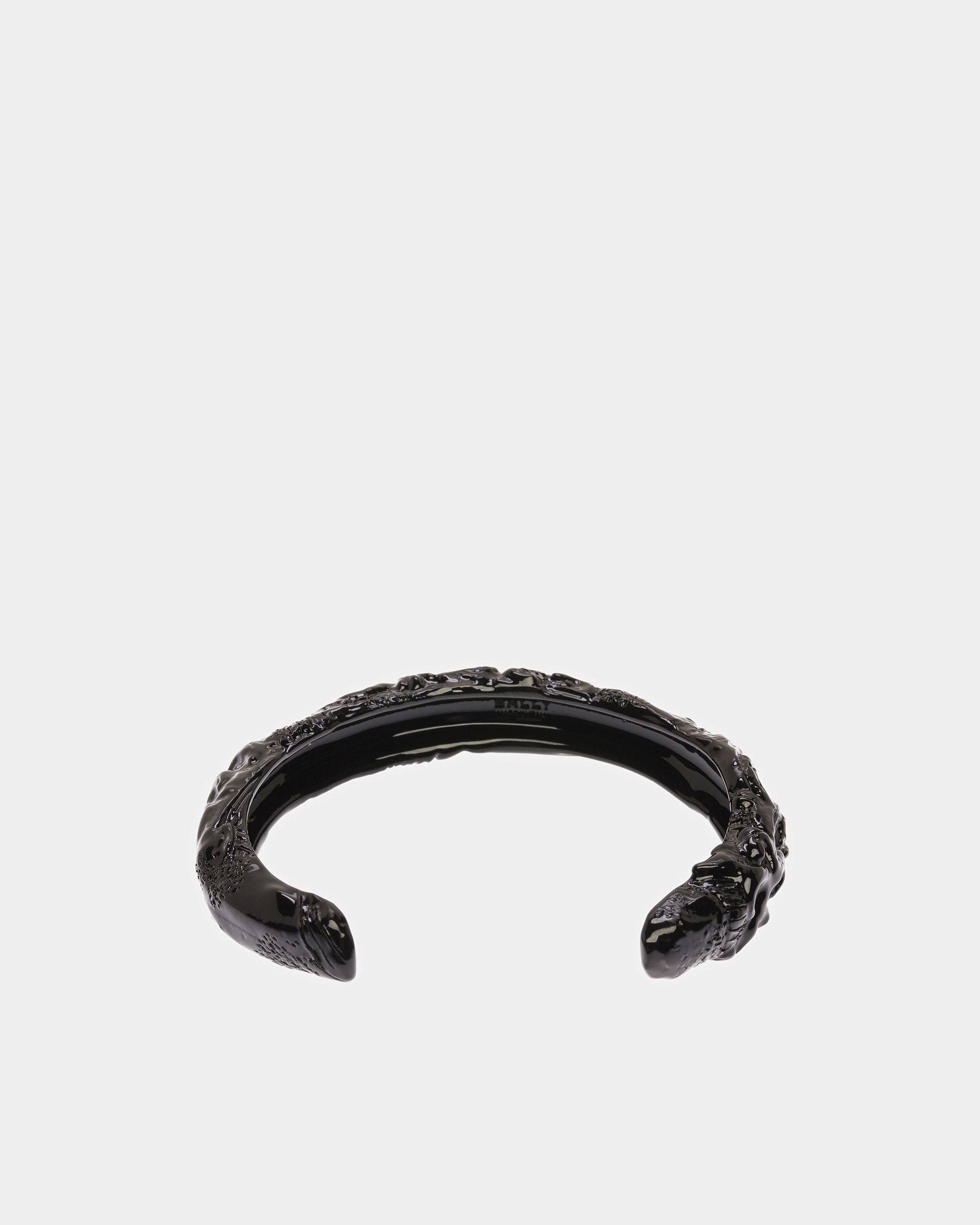 Bracelet Manchette Effet Sculptural  En Noir - Bally - 03
