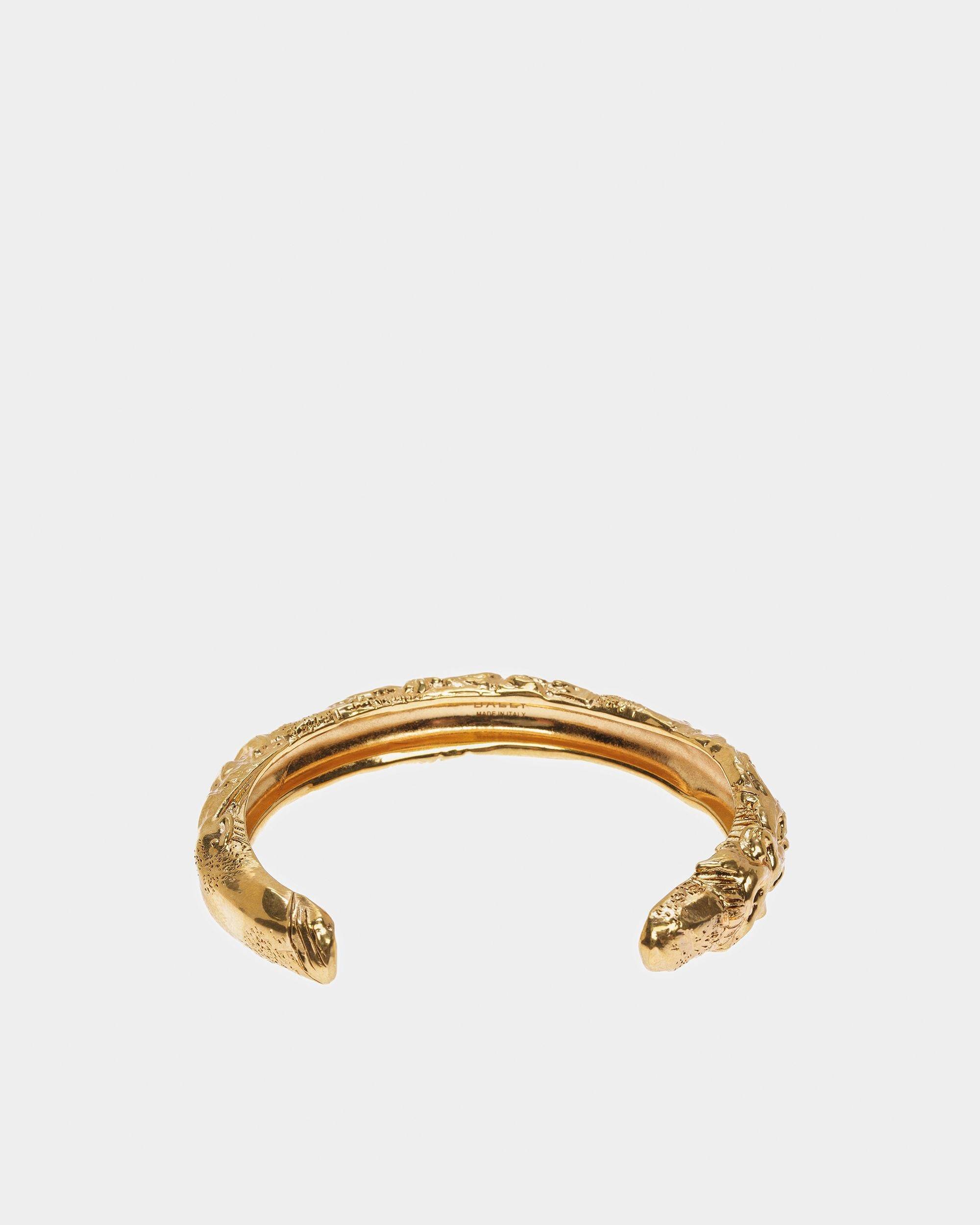 Bracelet Manchette Effet Sculptural Couleur Or Jaune - Bally - 03