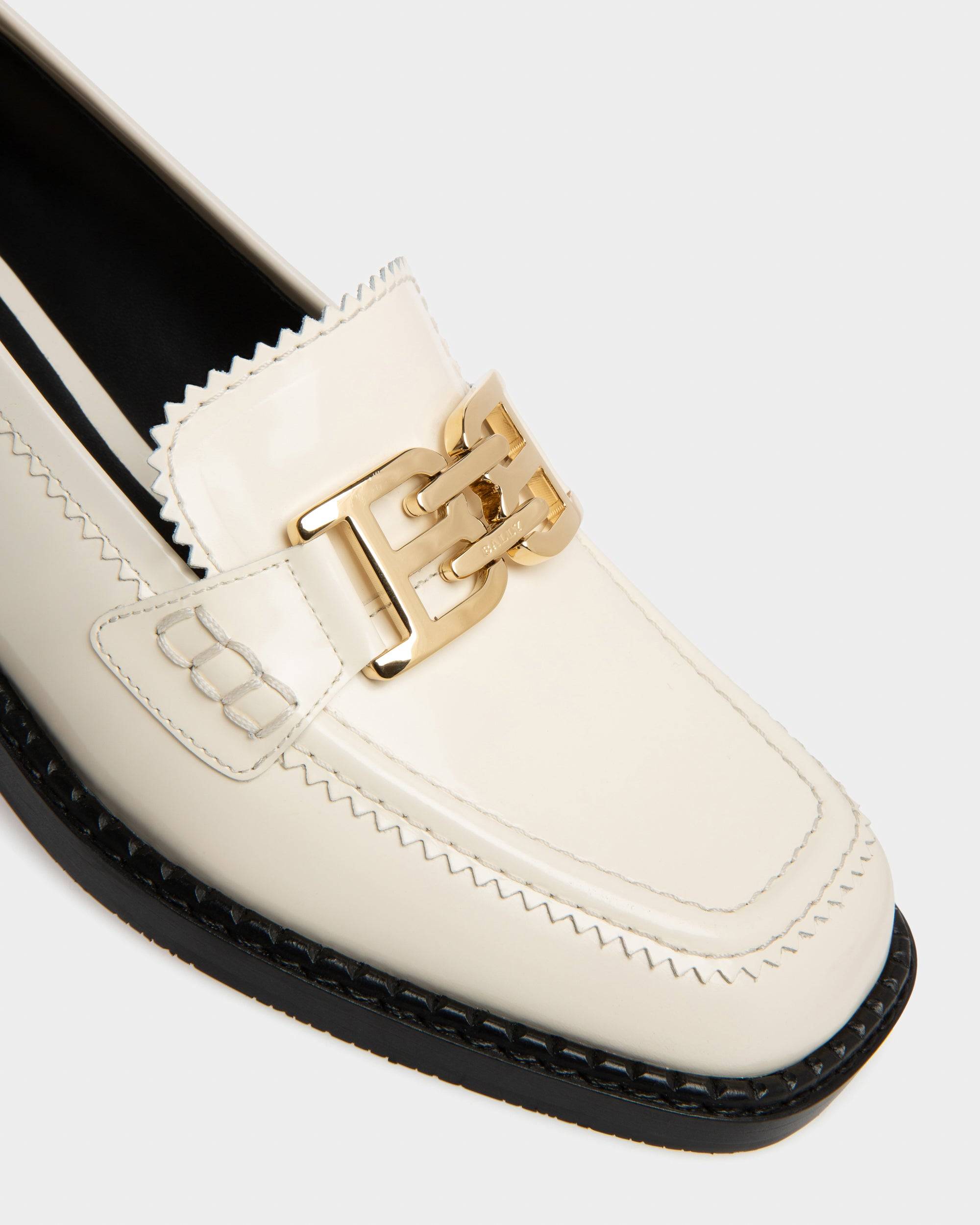 Ellyane Mocassins En Cuir Ivoire - Bally - 05