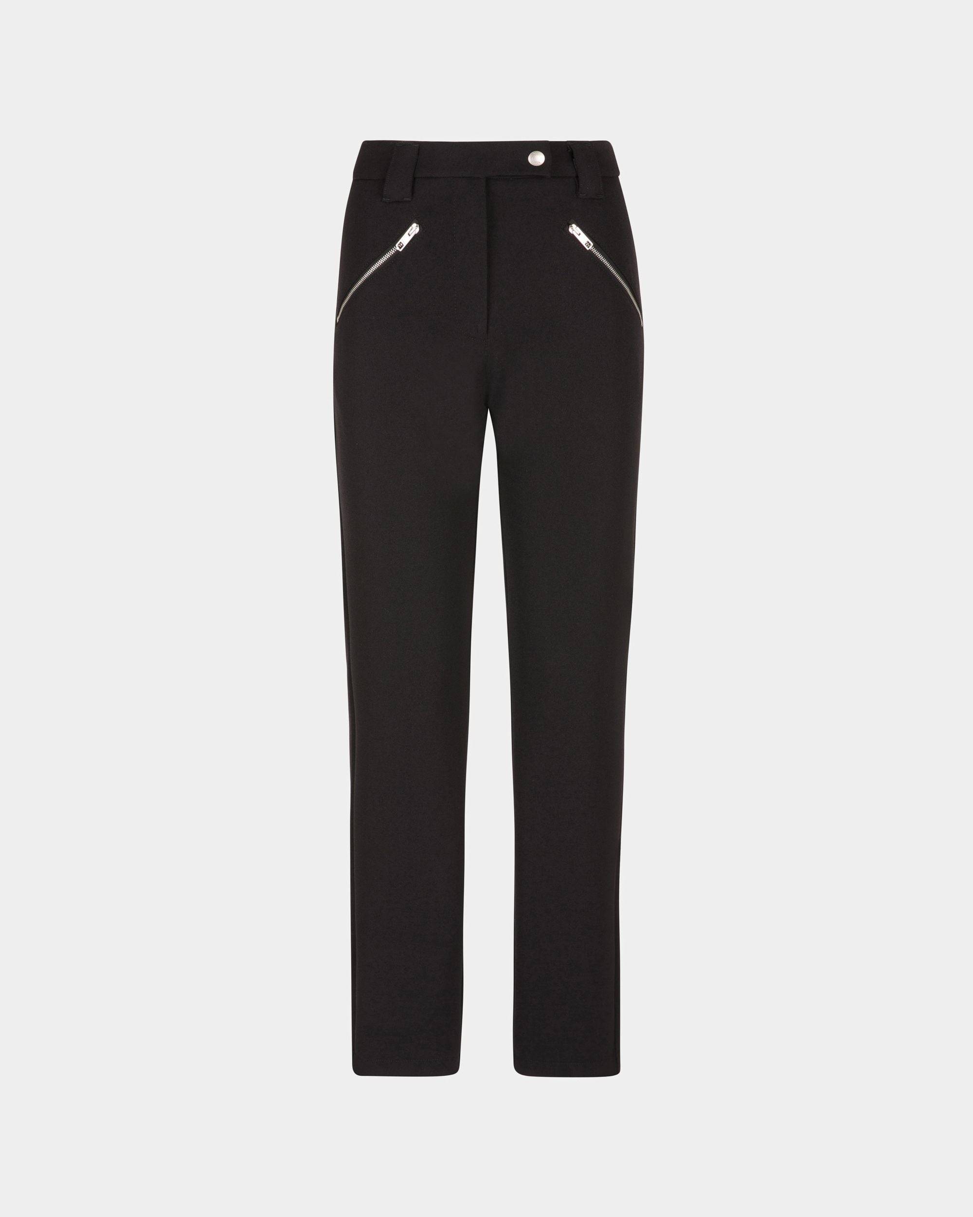Women's Stretch Pants In Black | Bally | Still Life Front