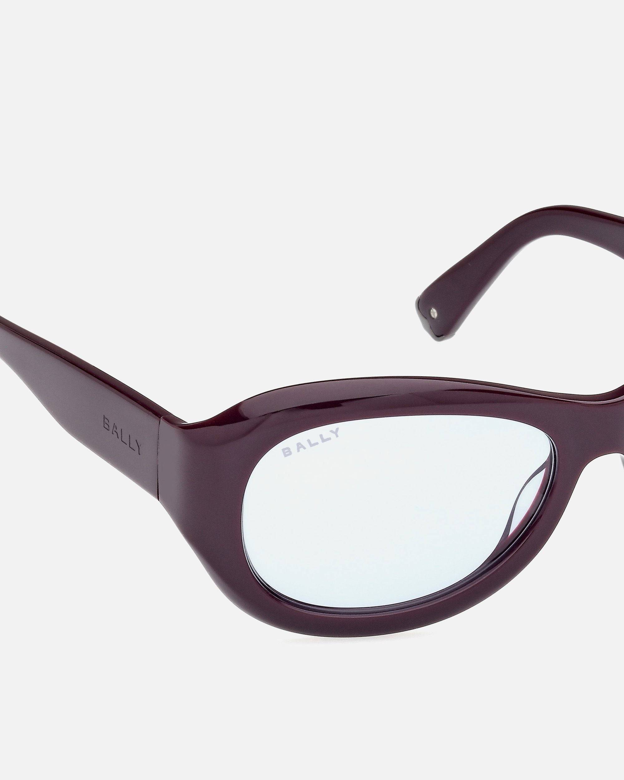 Maurice Sonnenbrille | Unisex-Accessoires | Lila Acetat mit blauen Gläsern | Bally | Still Life Detail
