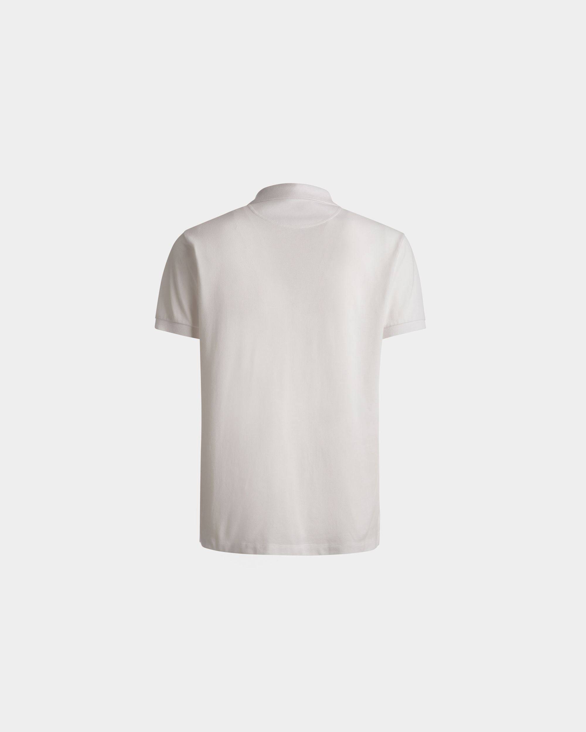 Kurzarm-Poloshirt | Poloshirt für Herren | Weiße Baumwolle | Bally | Still Life Rückseite