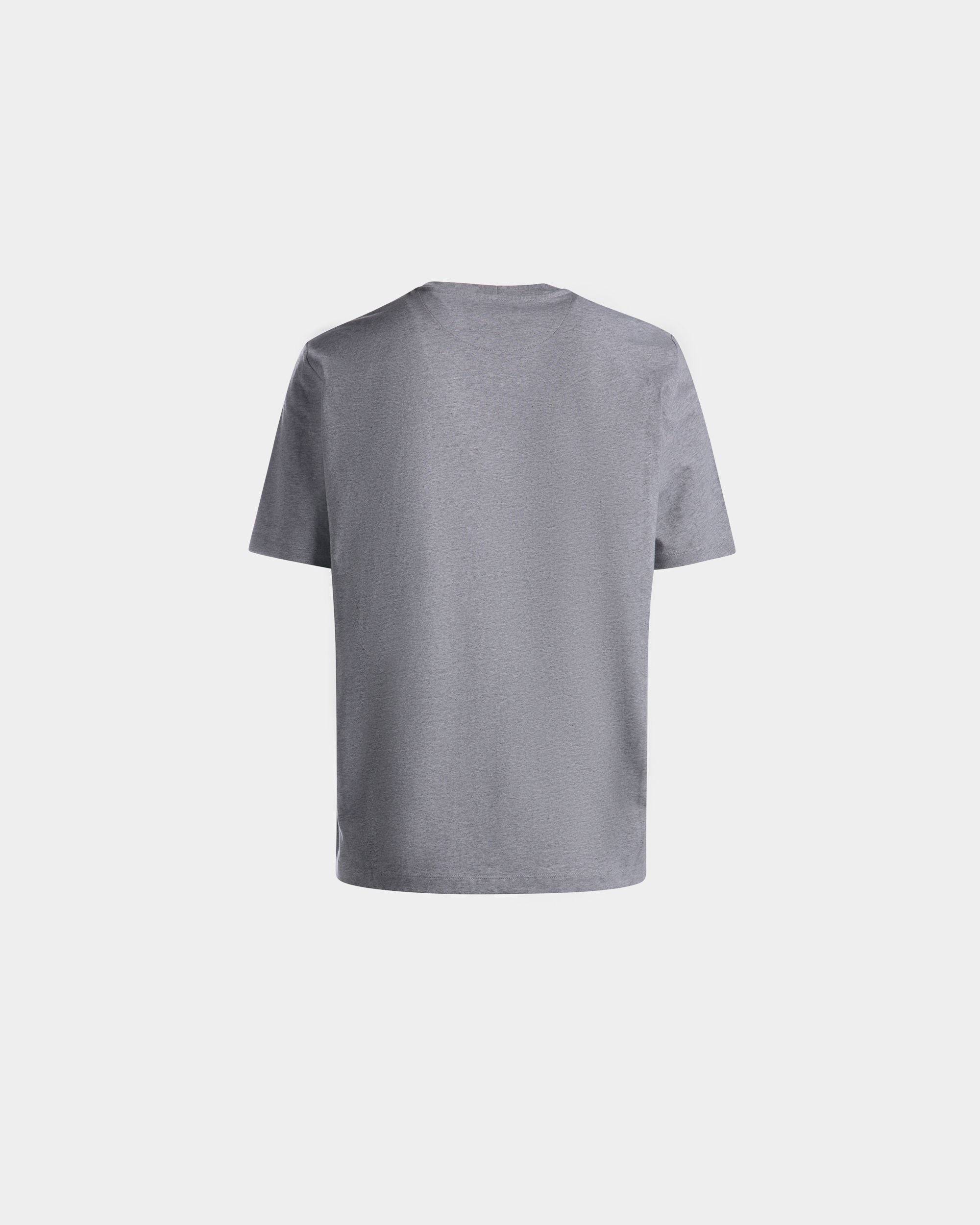 T-Shirt für Herren aus grau melierter Baumwolle | Bally | Still Life Rückseite