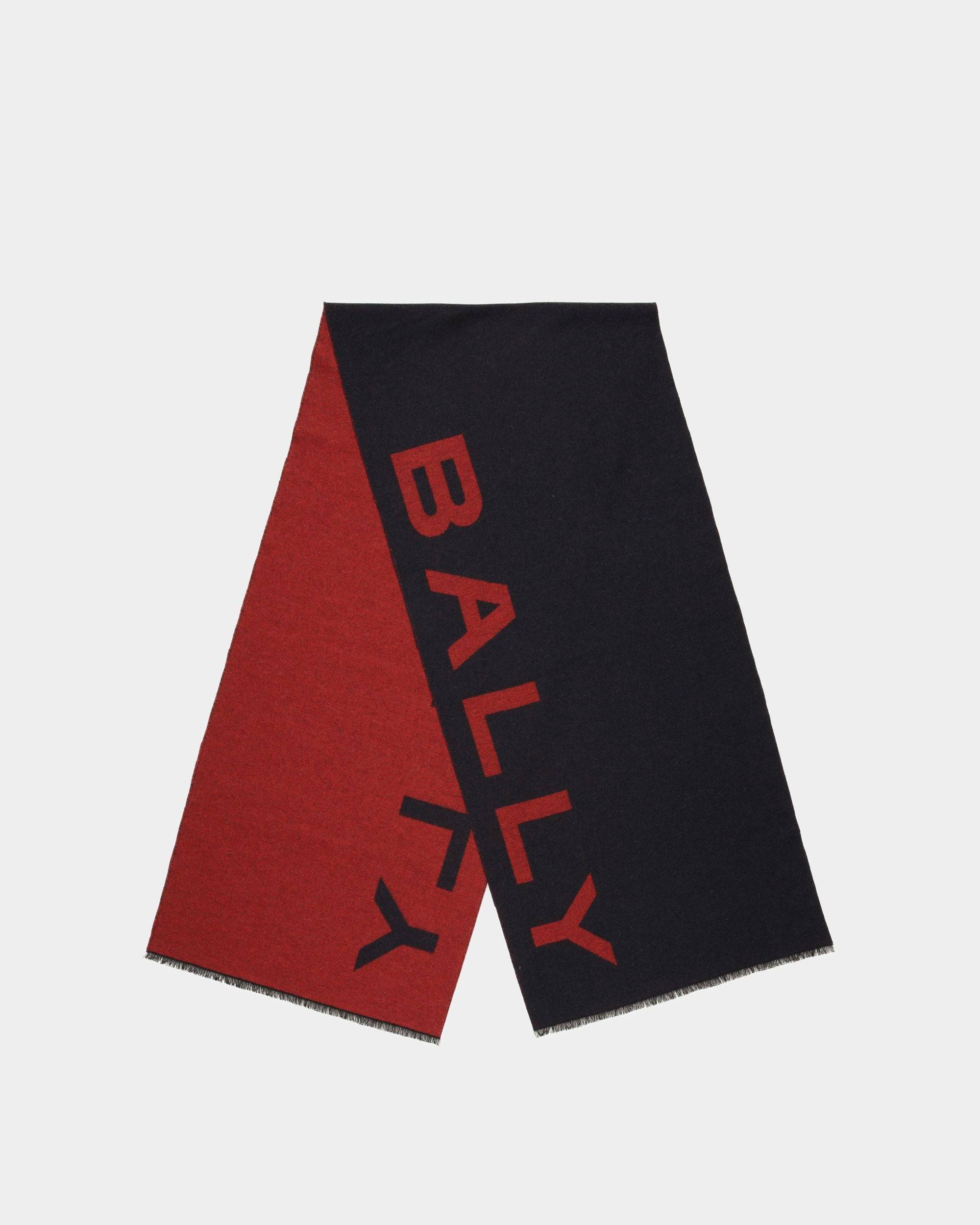 Schal mit Logo | Schal für Damen | Stoff in Elfenbein und Schwarz | Bally | Still Life Oberteil