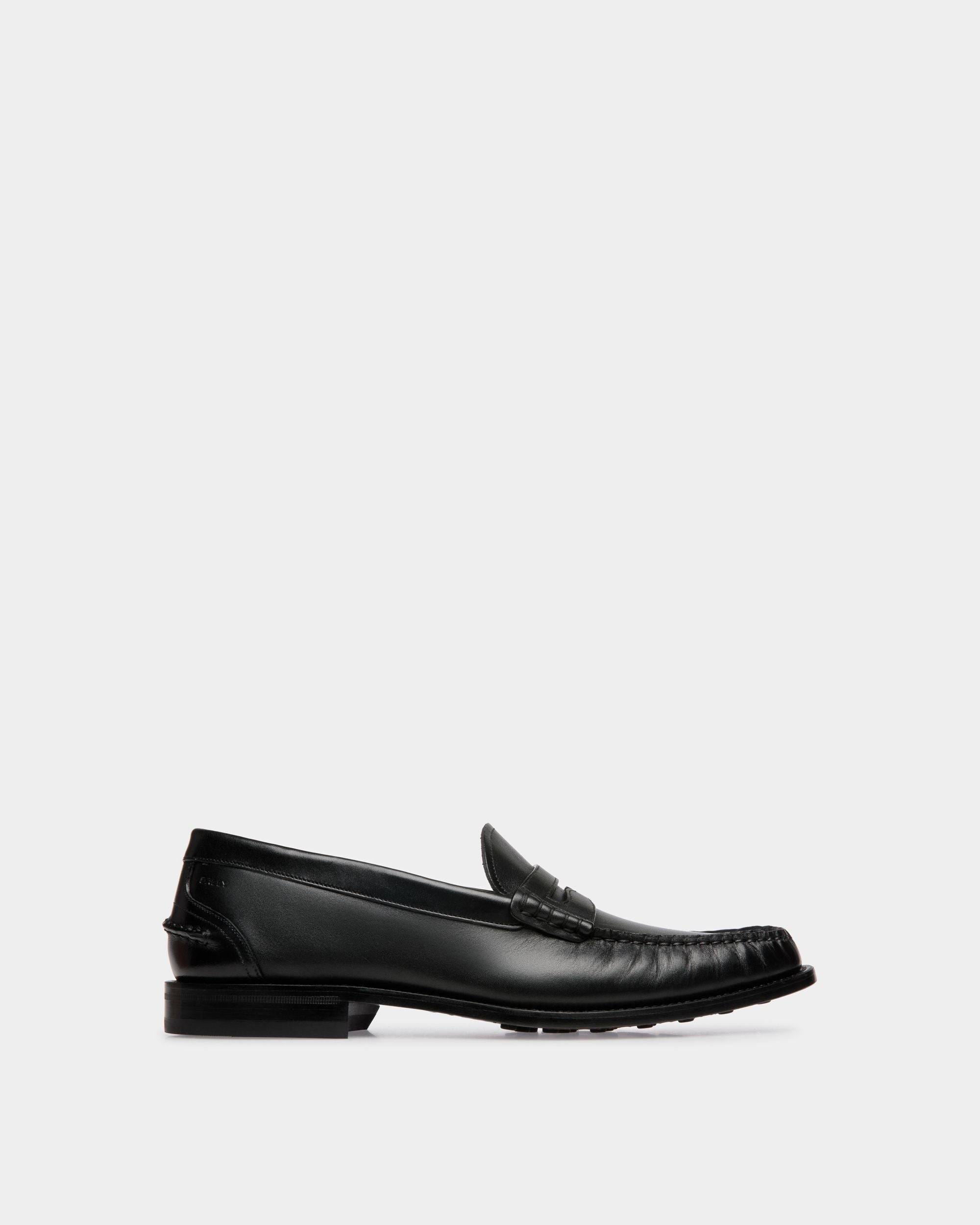 Oregon | Herren-Loafer aus schwarzem Leder | Bally | Still Life Seite