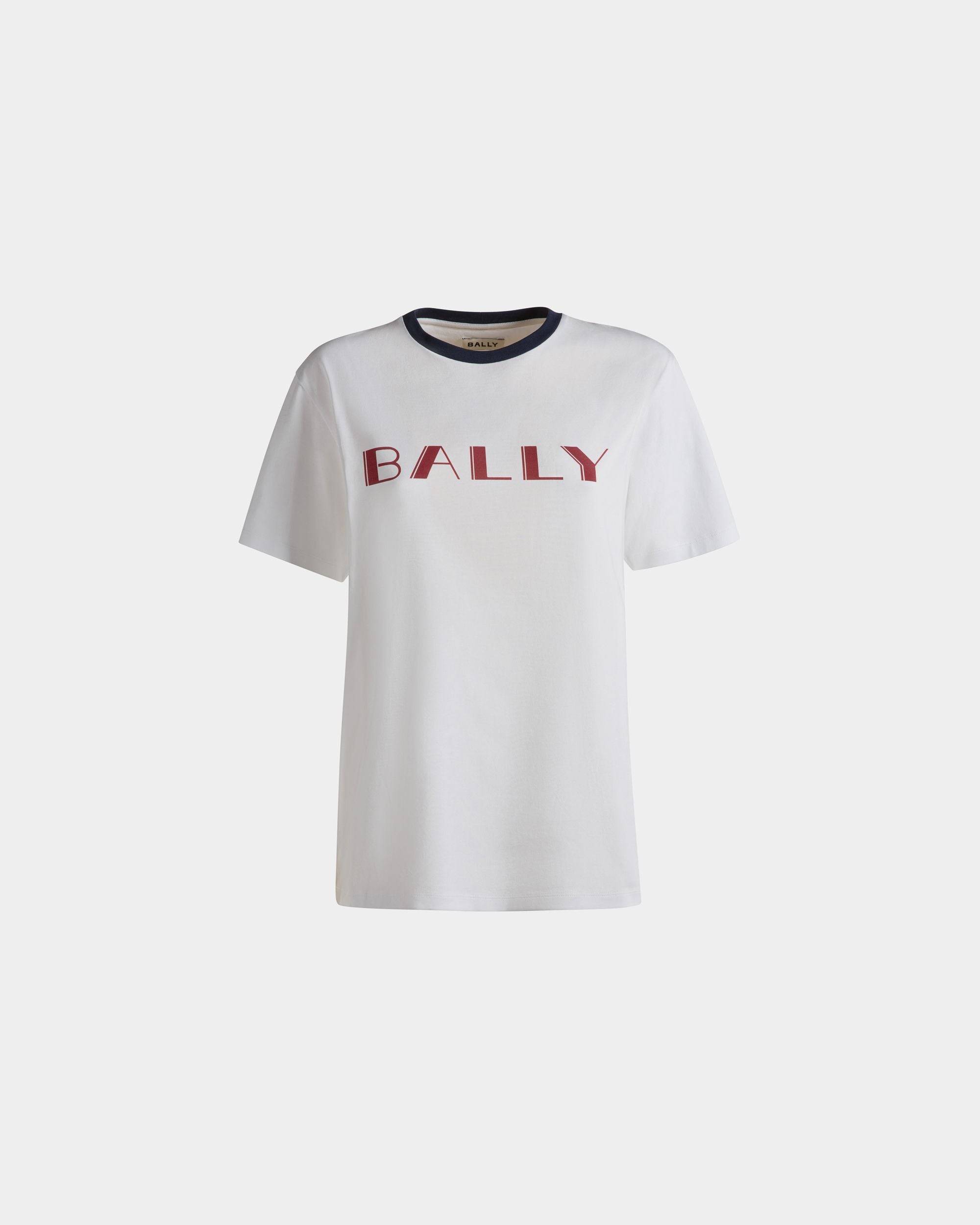 Summer Capsule T-Shirt Aus Weißer Baumwolle - Damen - Bally - 01