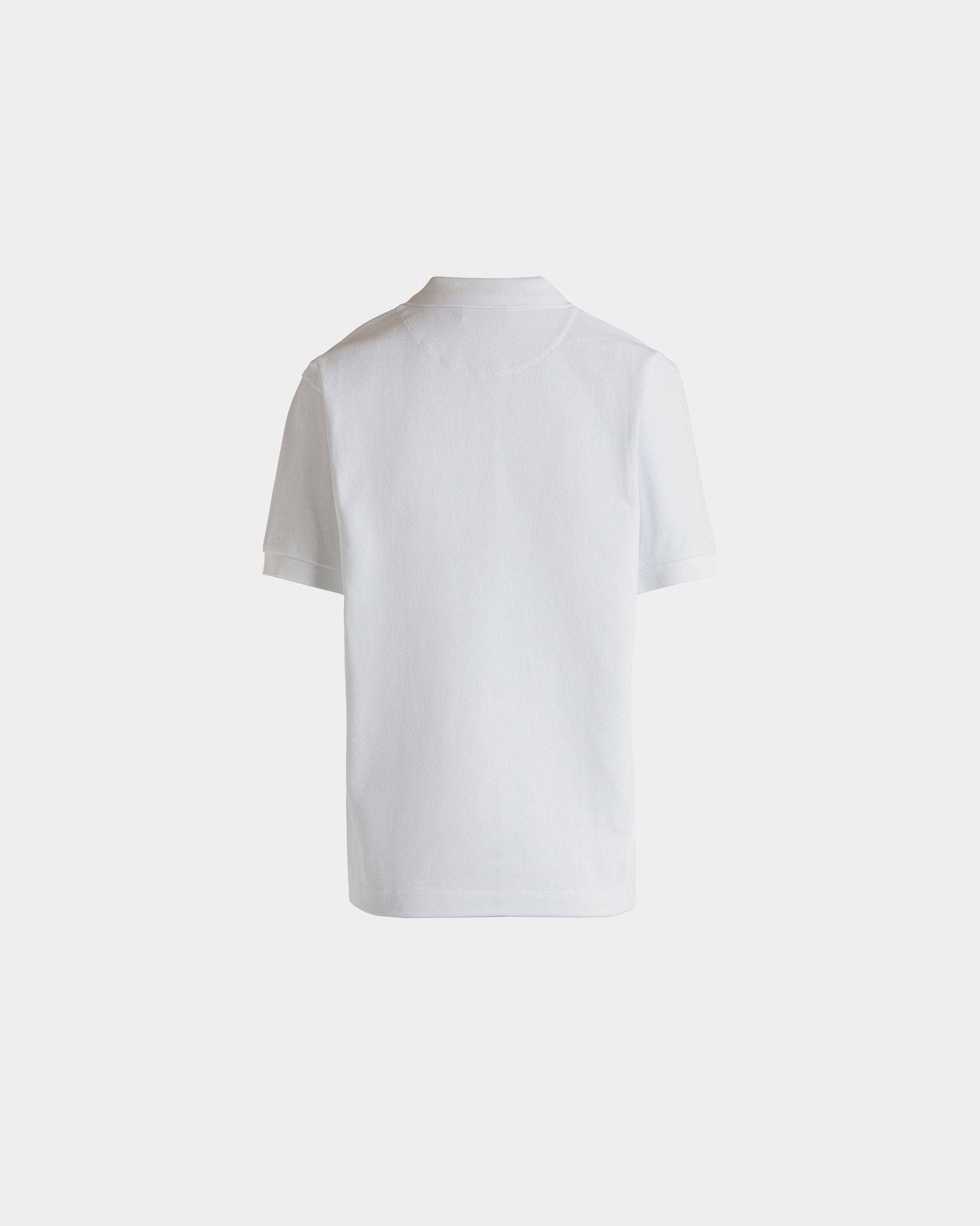 Kurzärmeliges Poloshirt Aus Baumwolle In Weiß - Damen - Bally - 07