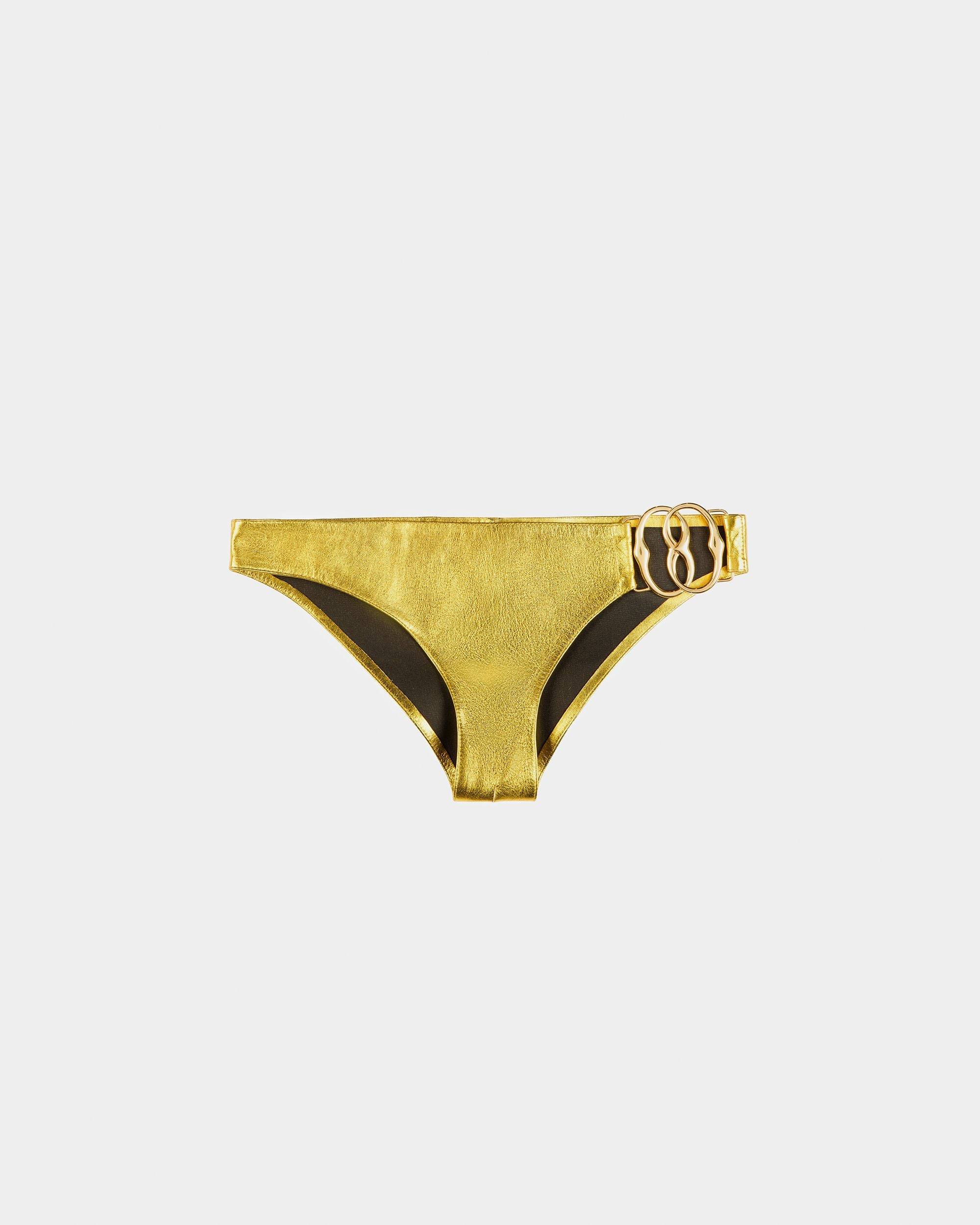Leder-Panty In Gold - Bally - 06