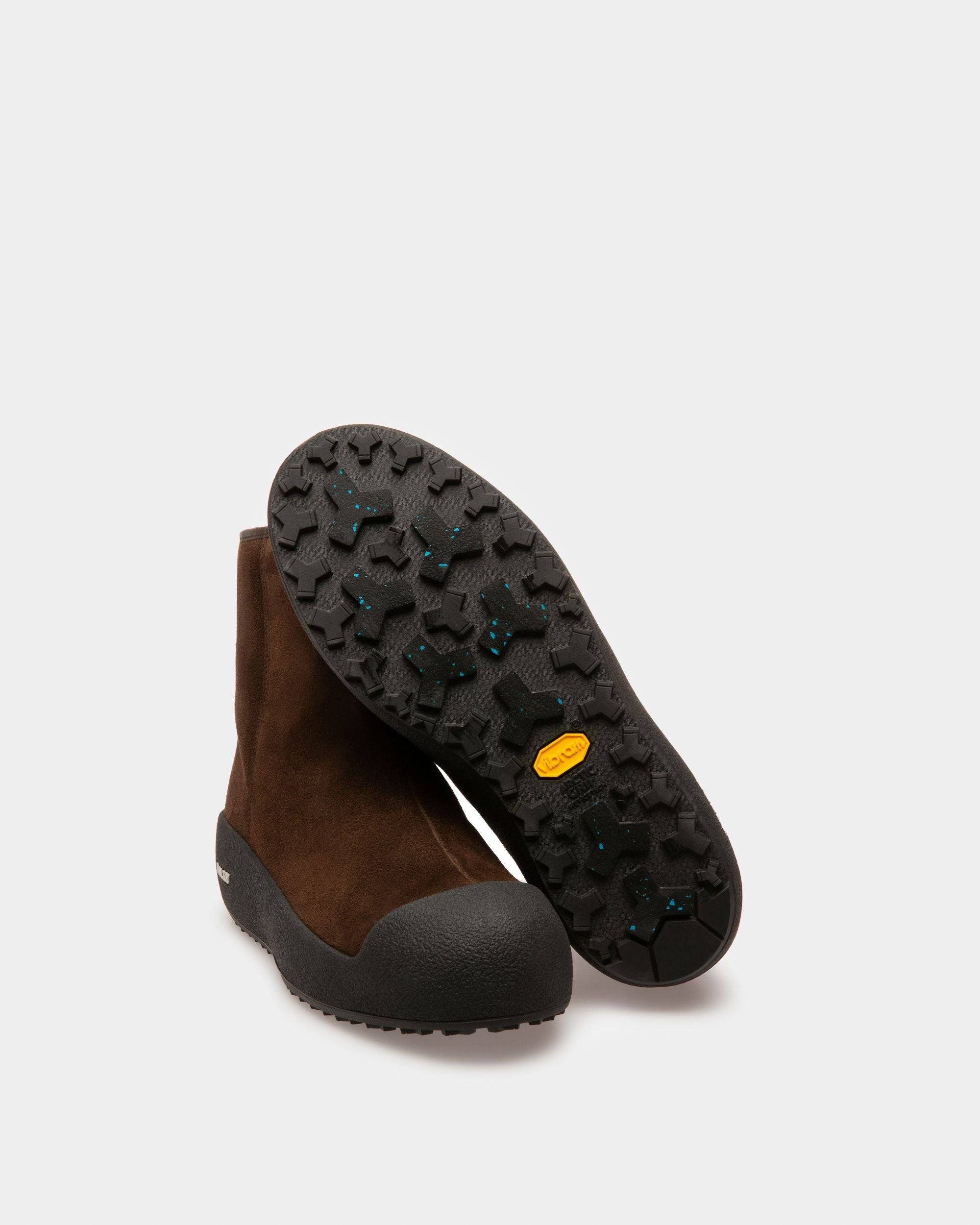 Men's Guard Leather Snow Boots In Brown | Bally