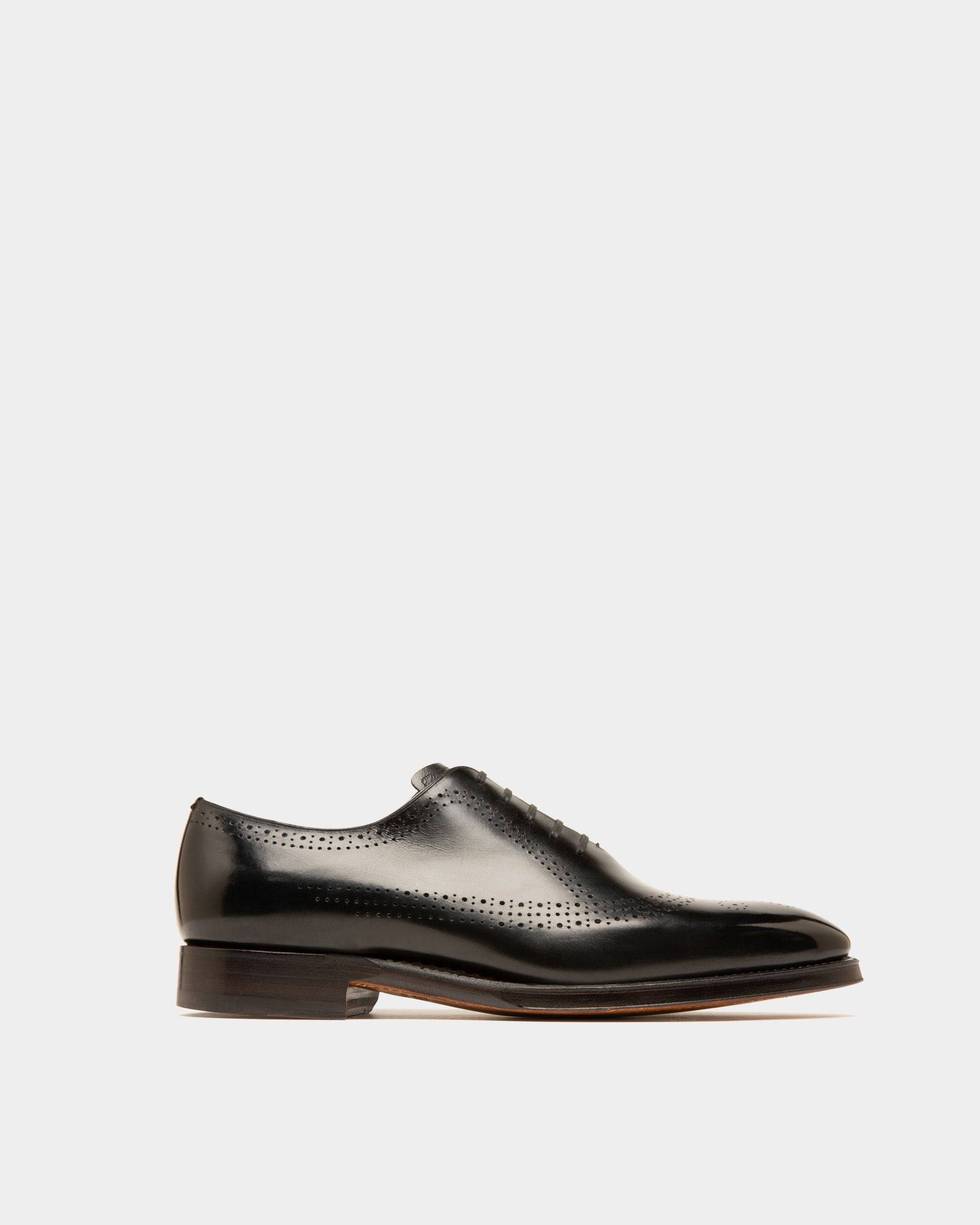 Oxford Shoes In Black Leather - Men's - Bally