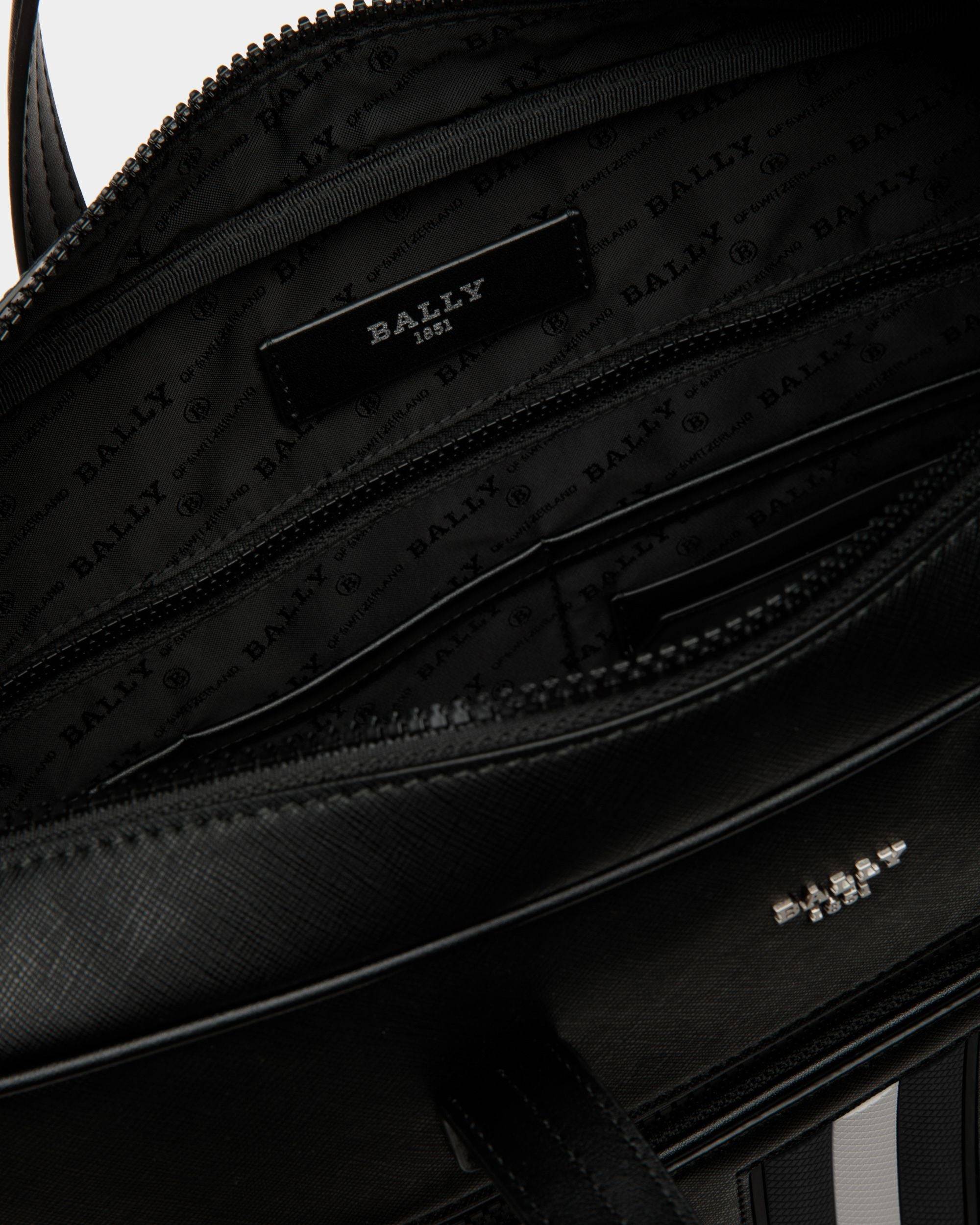 Men's Mythos Business Bag In Black Leather | Bally