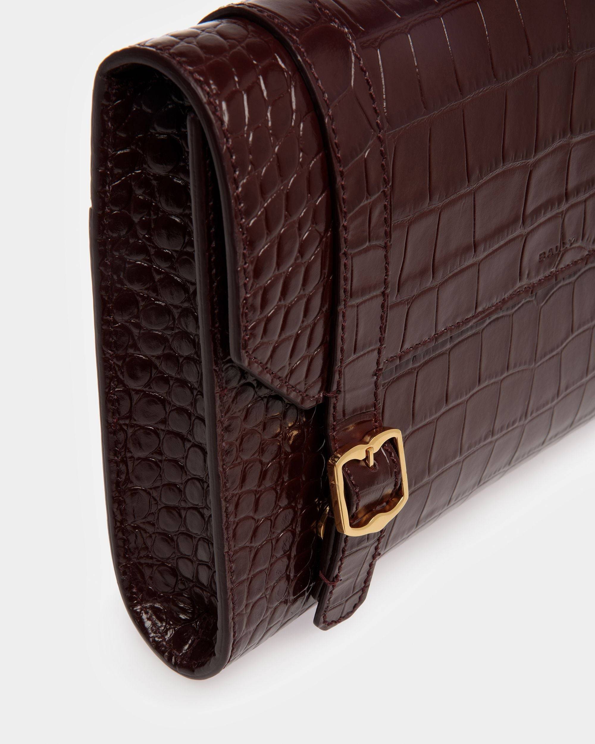 Oxford Clutch In Crocodile Embossed - Bally - 06