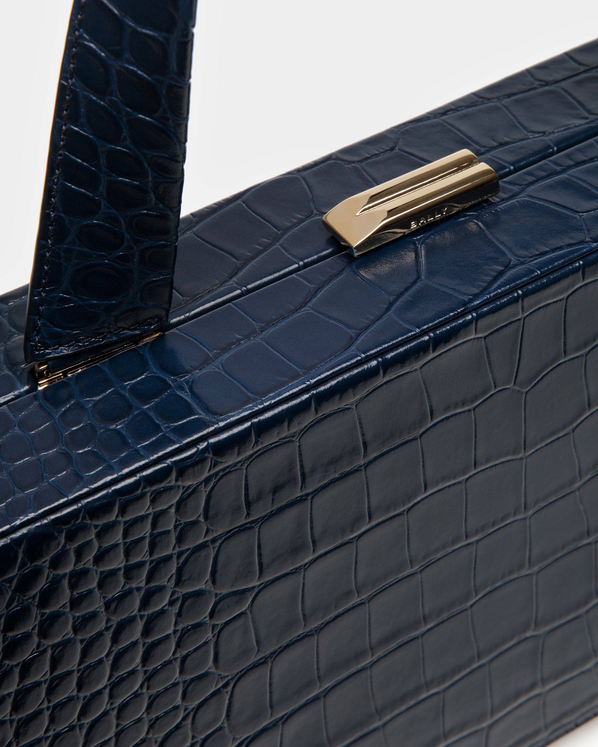 Bank Clutch In Crocodile Embossed - Bally - 06