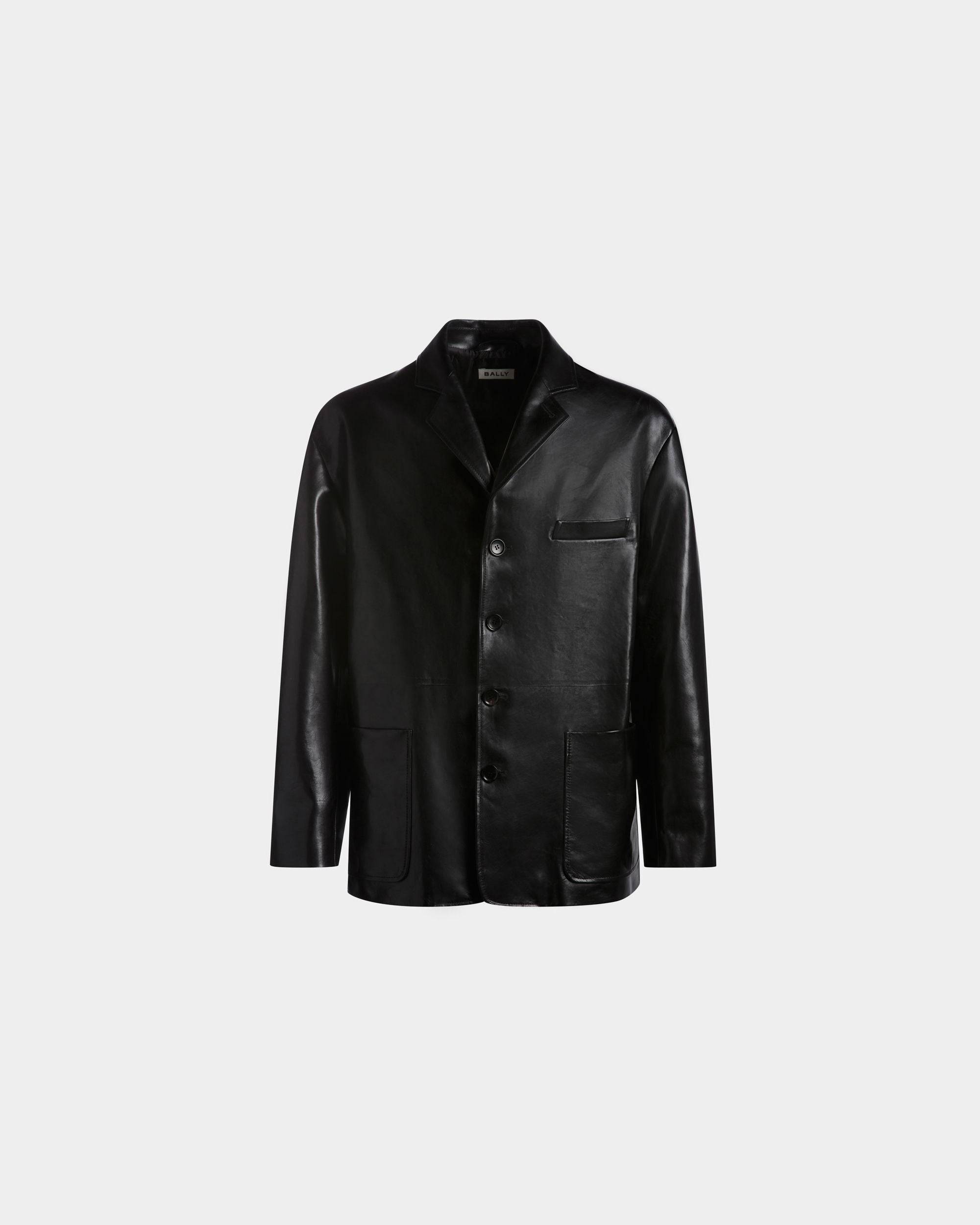 Bally spread-collar ripstop padded coat - Black