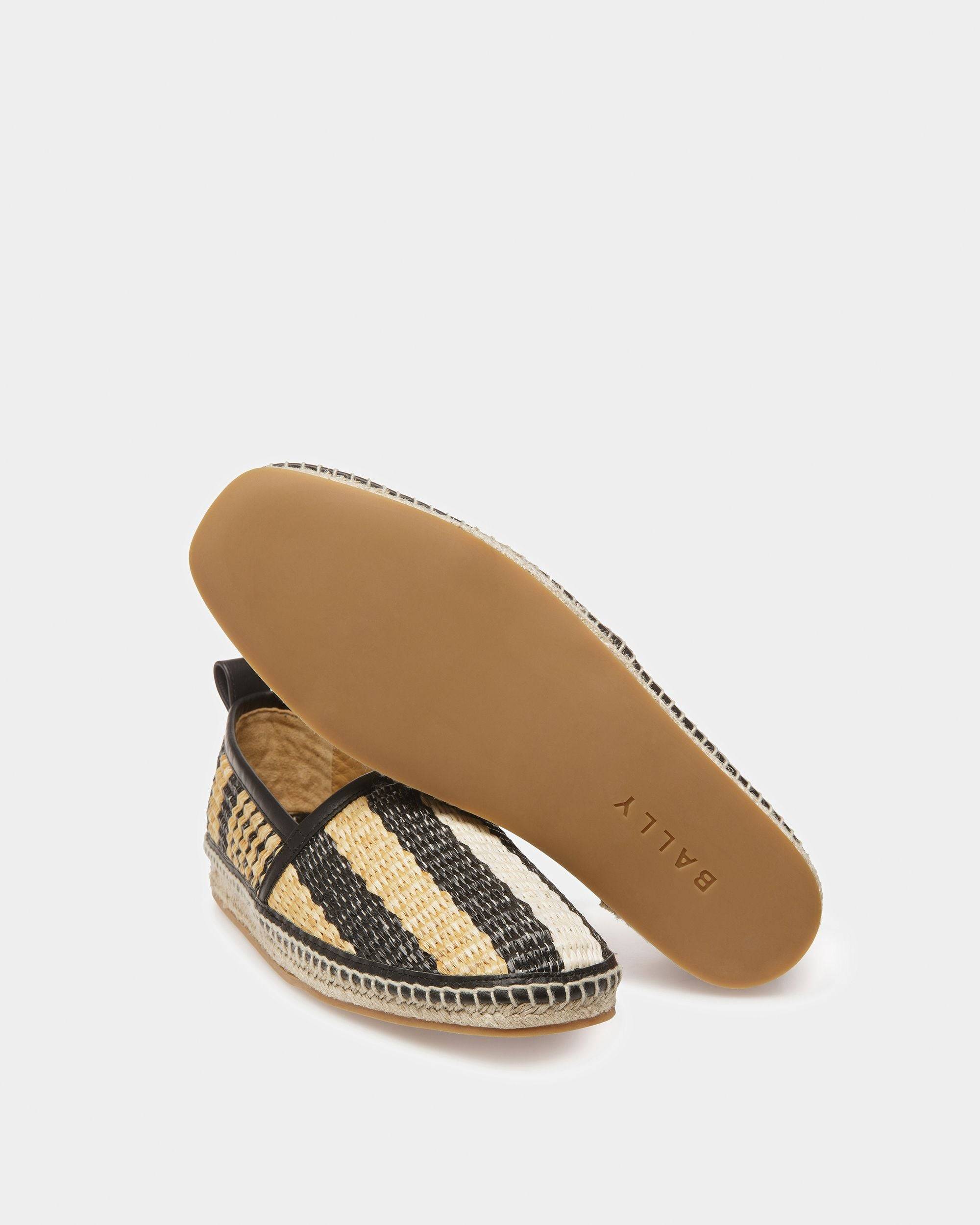 Karakas Espadrilles In Black And Bone Fabric - Bally - 05