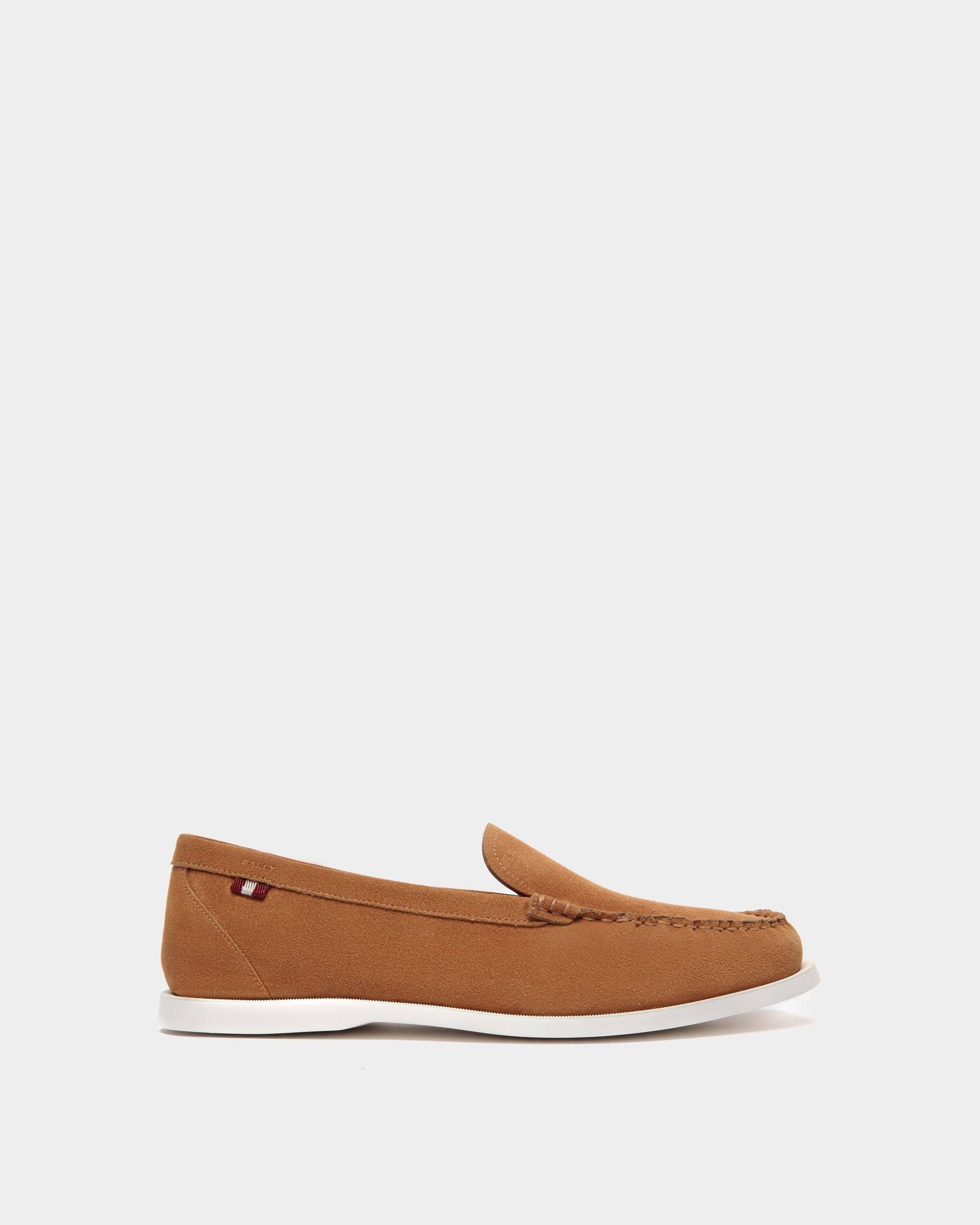 Men's Nelson Loafer in Suede | Bally | Still Life Side