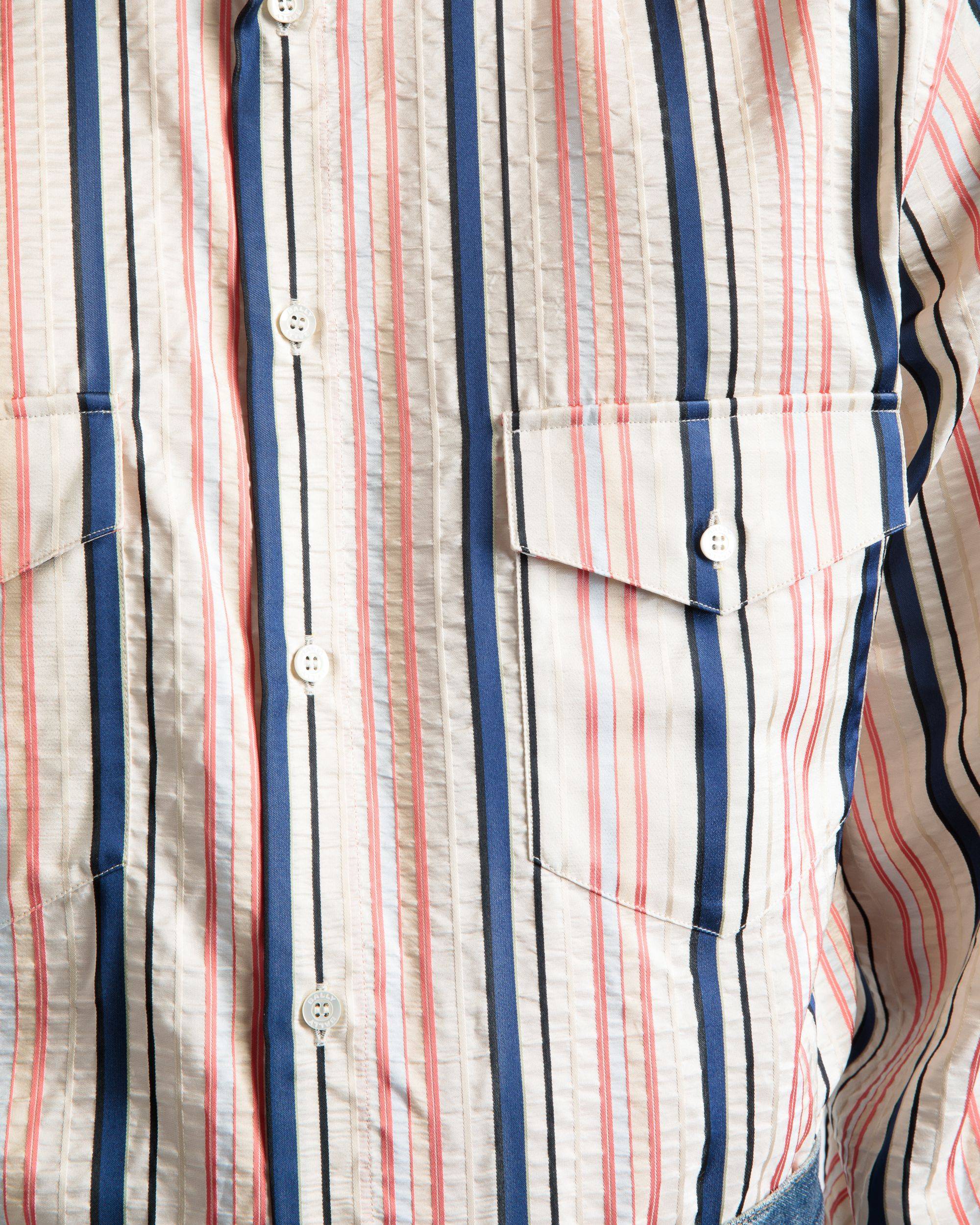 Blouson Sleeve Shirt In Multicolour Silk - Bally - 03