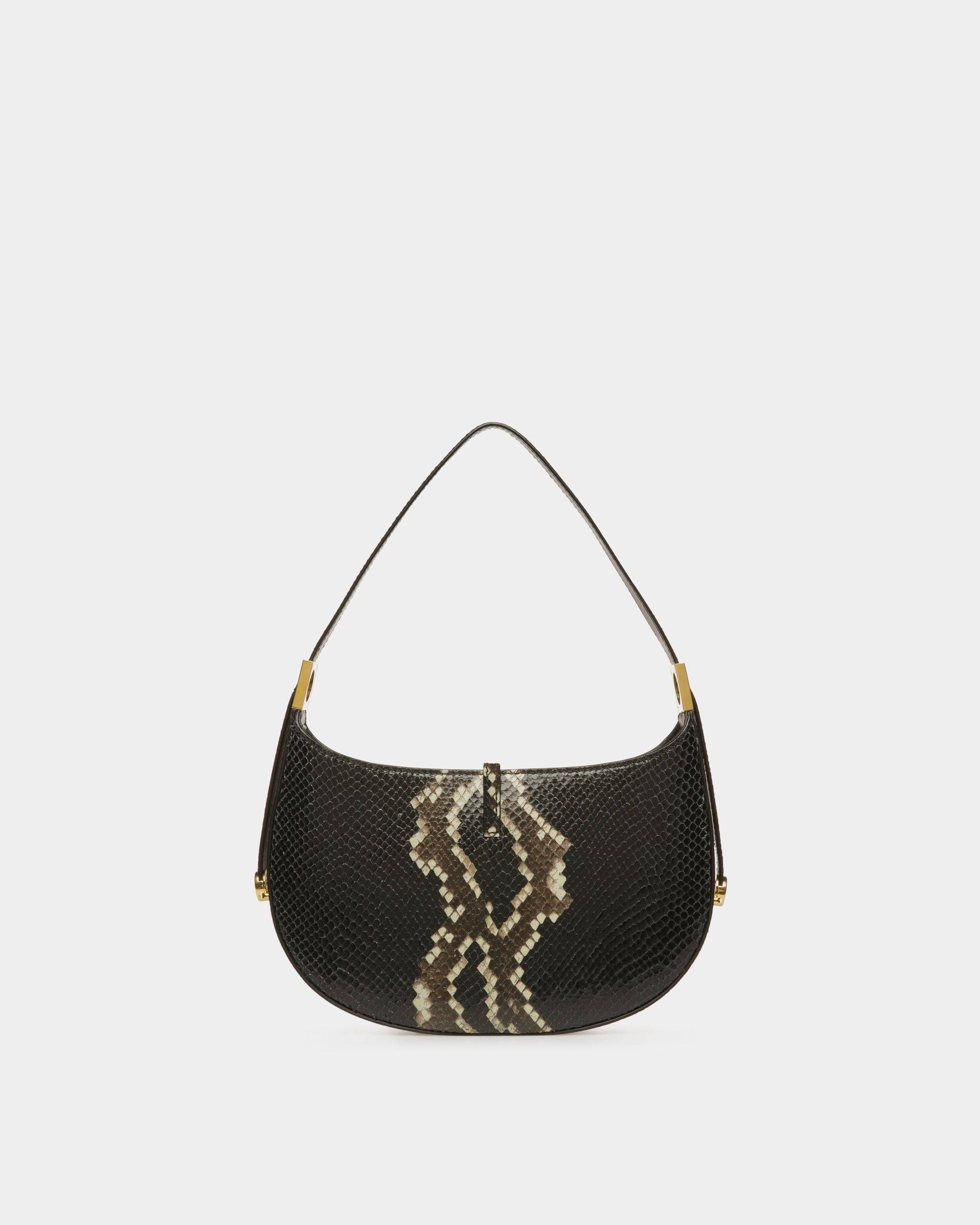 Block Shoulder Bag In Python Print - Bally - 02