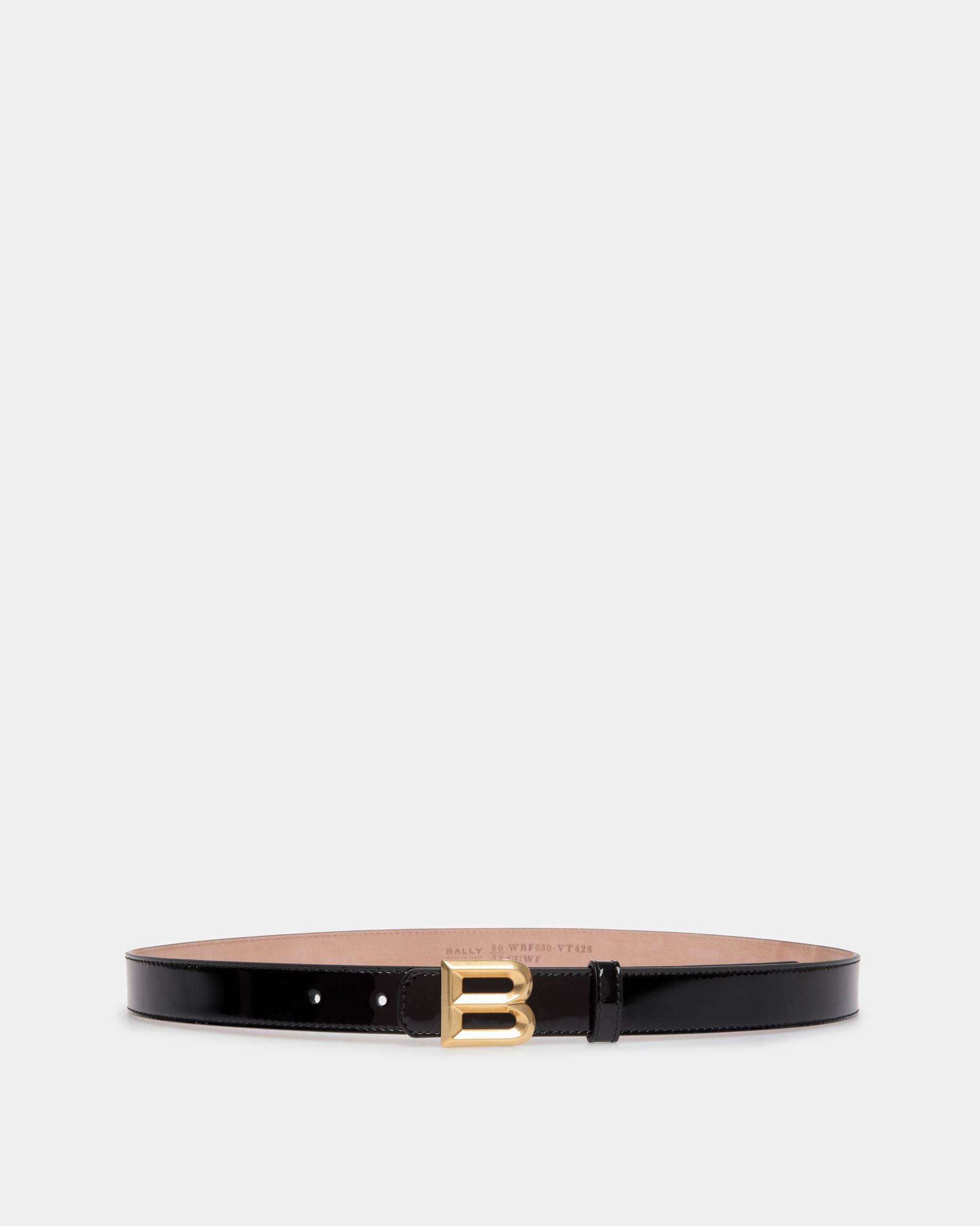 B Bold 35mm Belt Women s Belt Black Leather Bally
