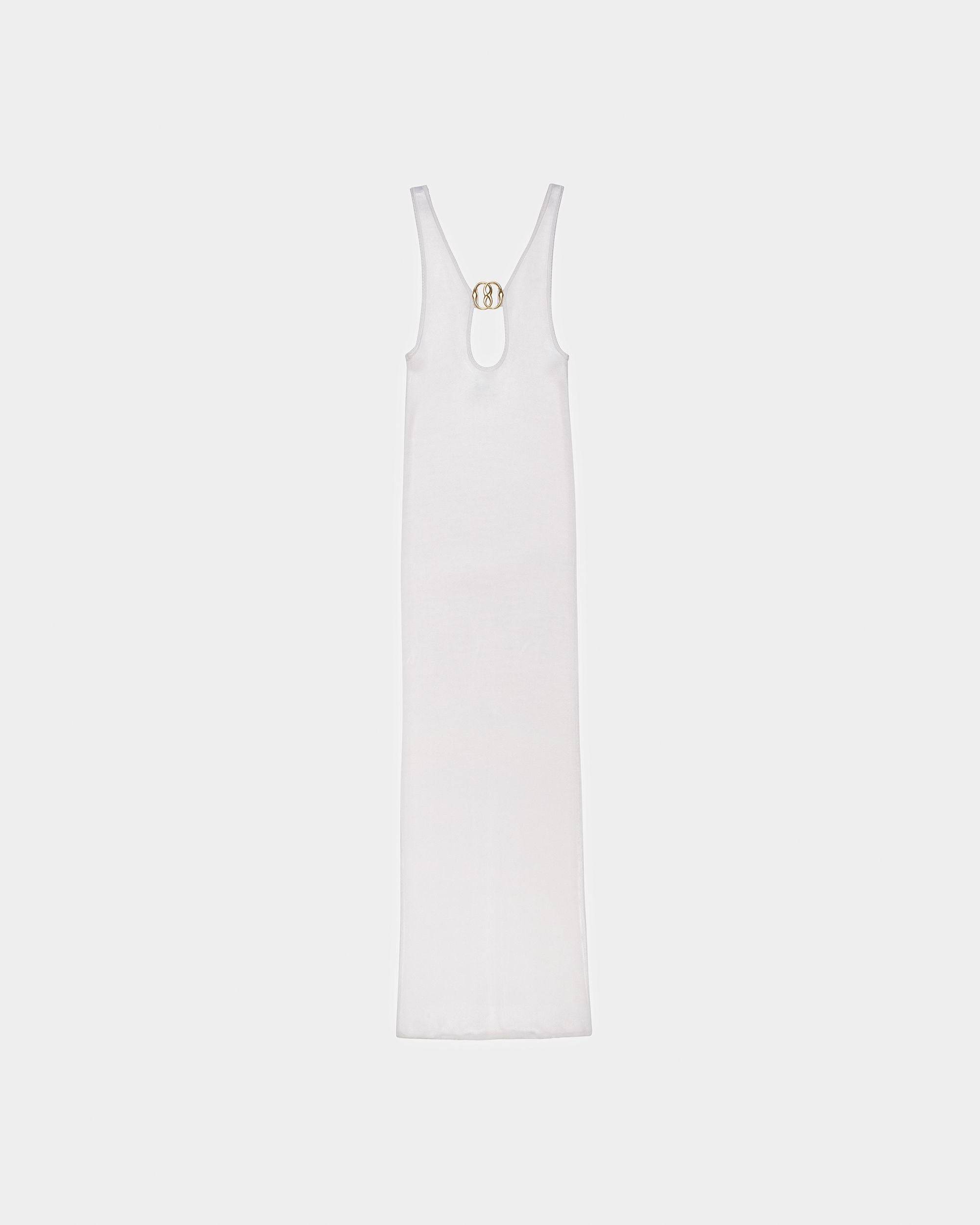 Cut Out Knit Dress In White - Bally - 06