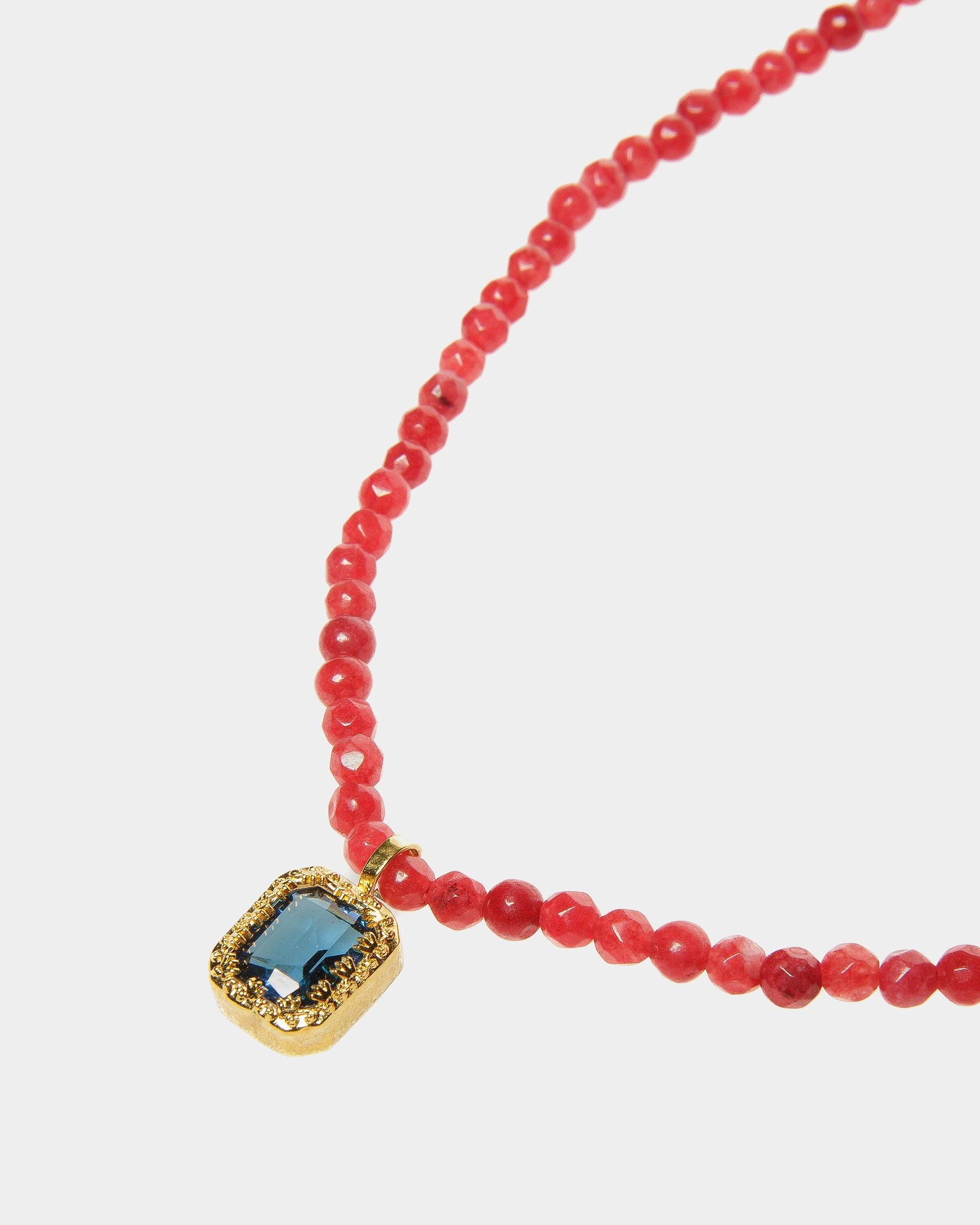 Beaded Chain Necklace In Red - Bally - 03