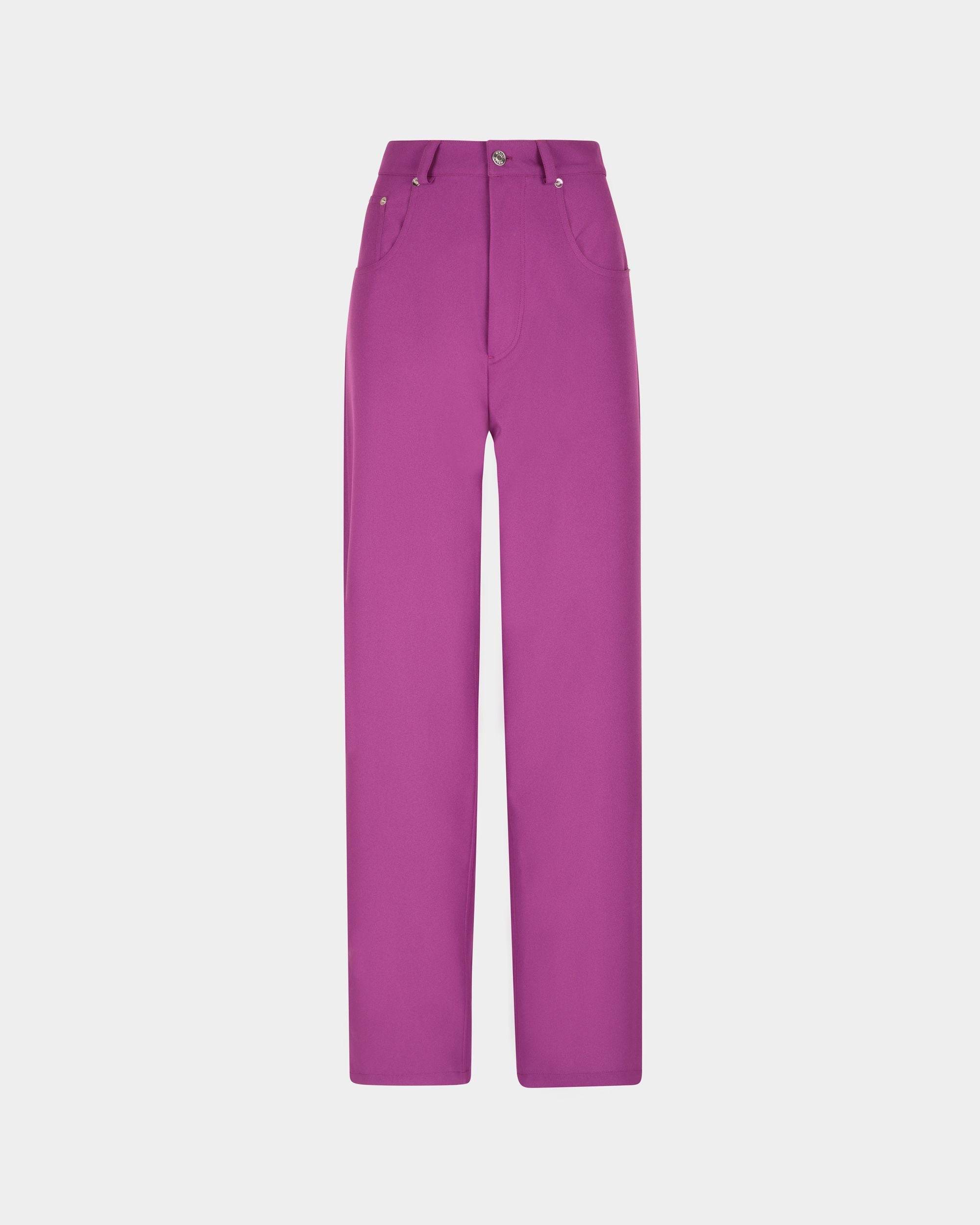 Women's High Waisted Pants In Pink | Bally | Still Life Front