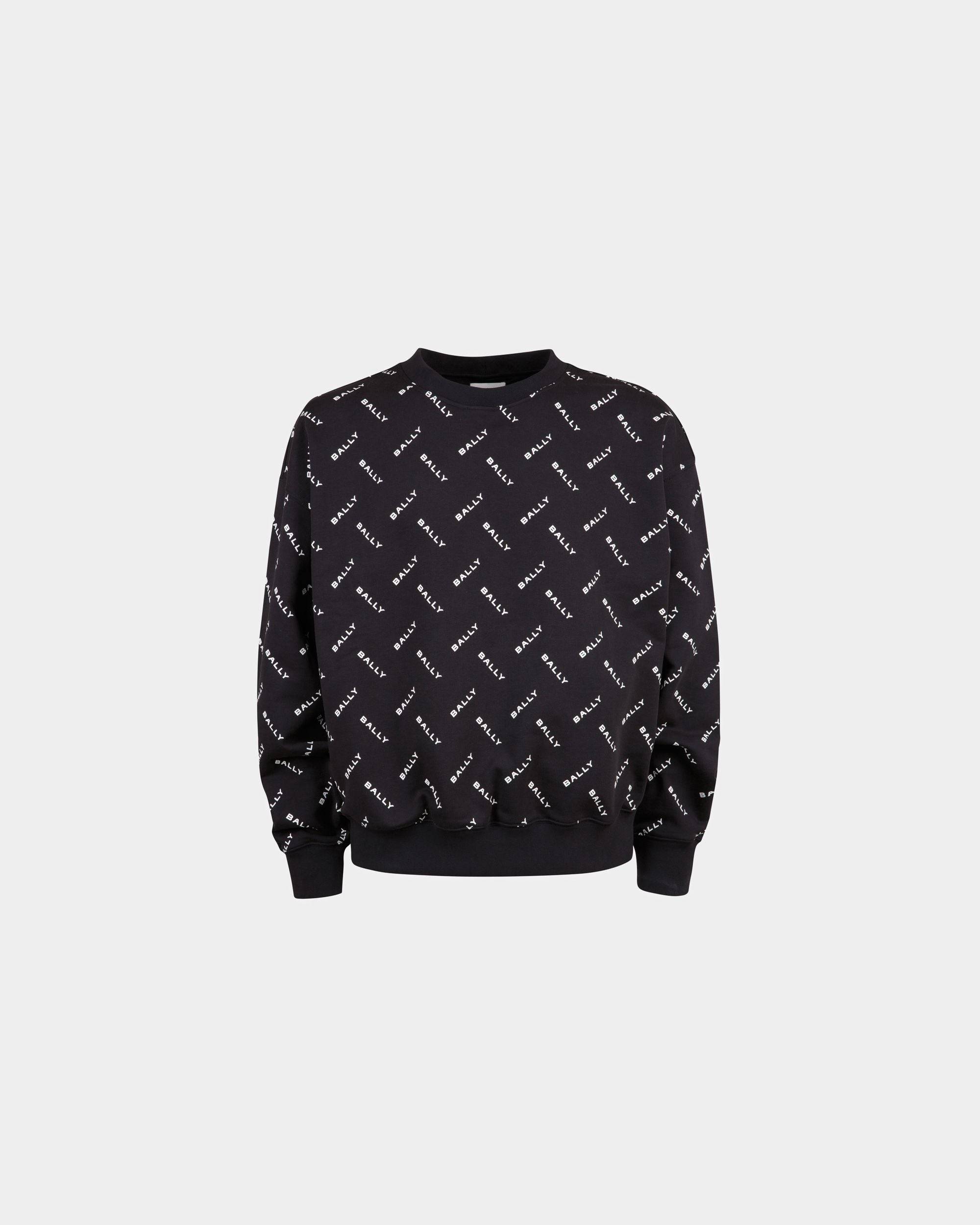 CALVIN KLEIN Relaxed All-over Logo Sweatshirt Black