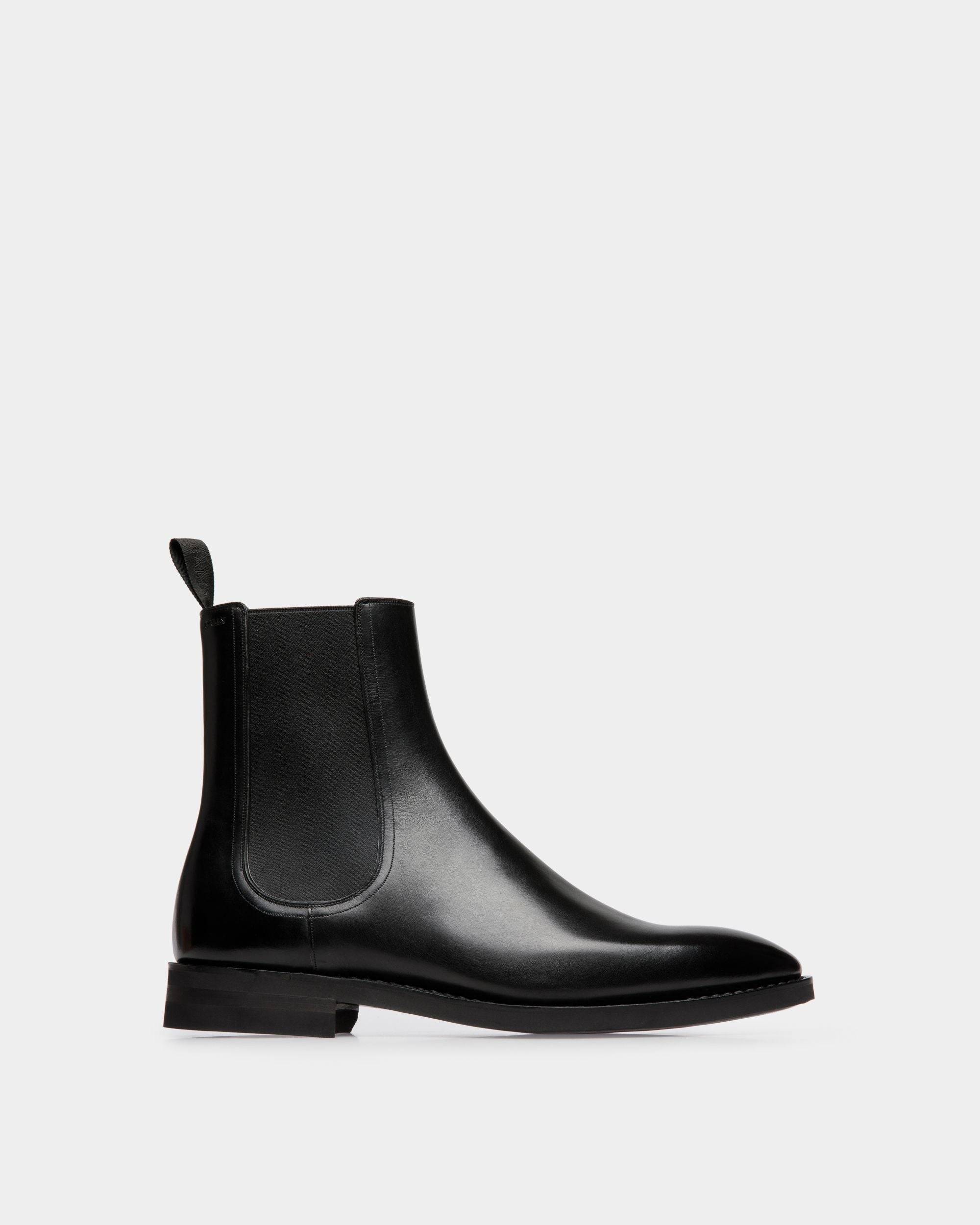 Men's Scribe Boot in Black Leather | Bally | Still Life Side