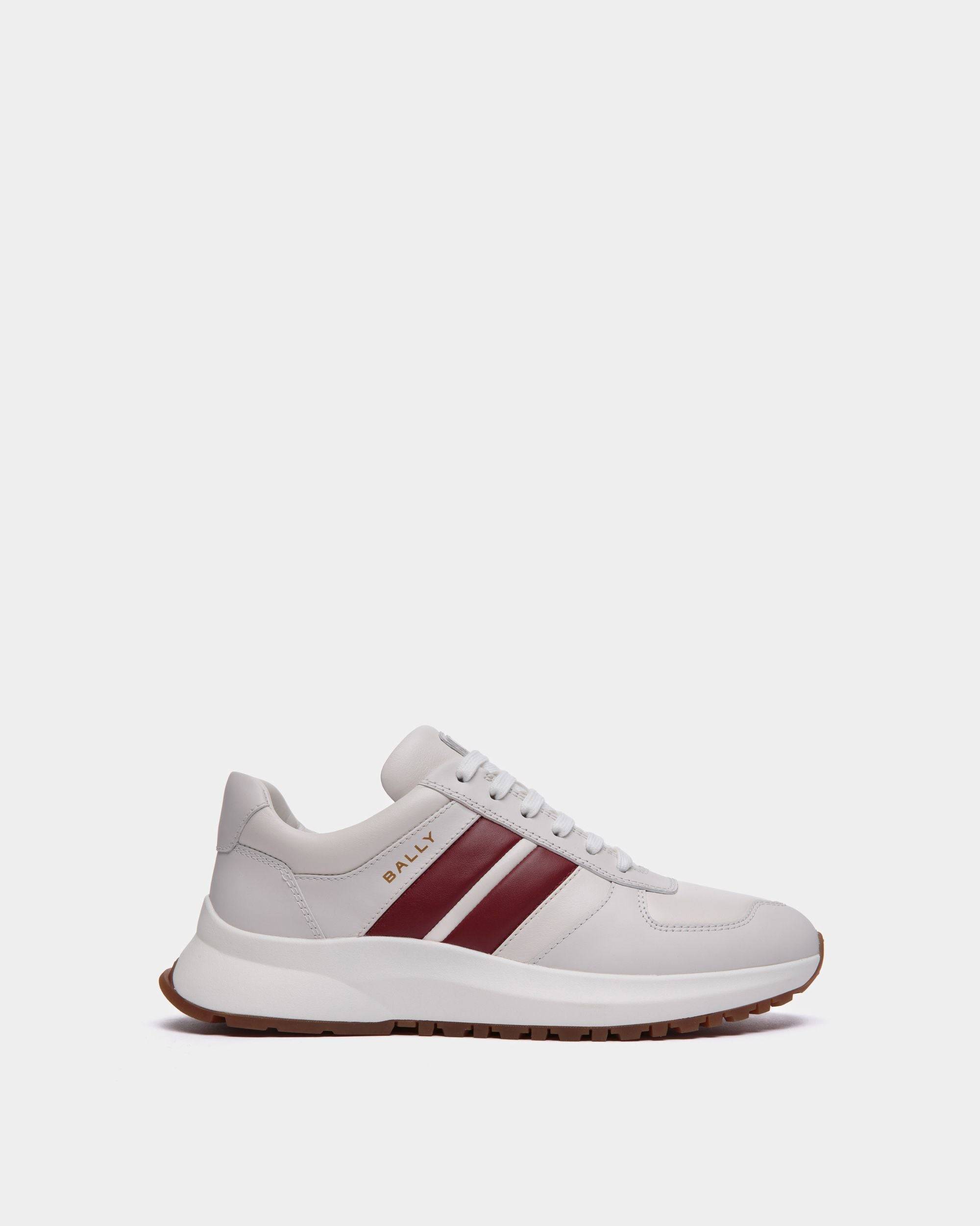 Red and clearance white bally shoes