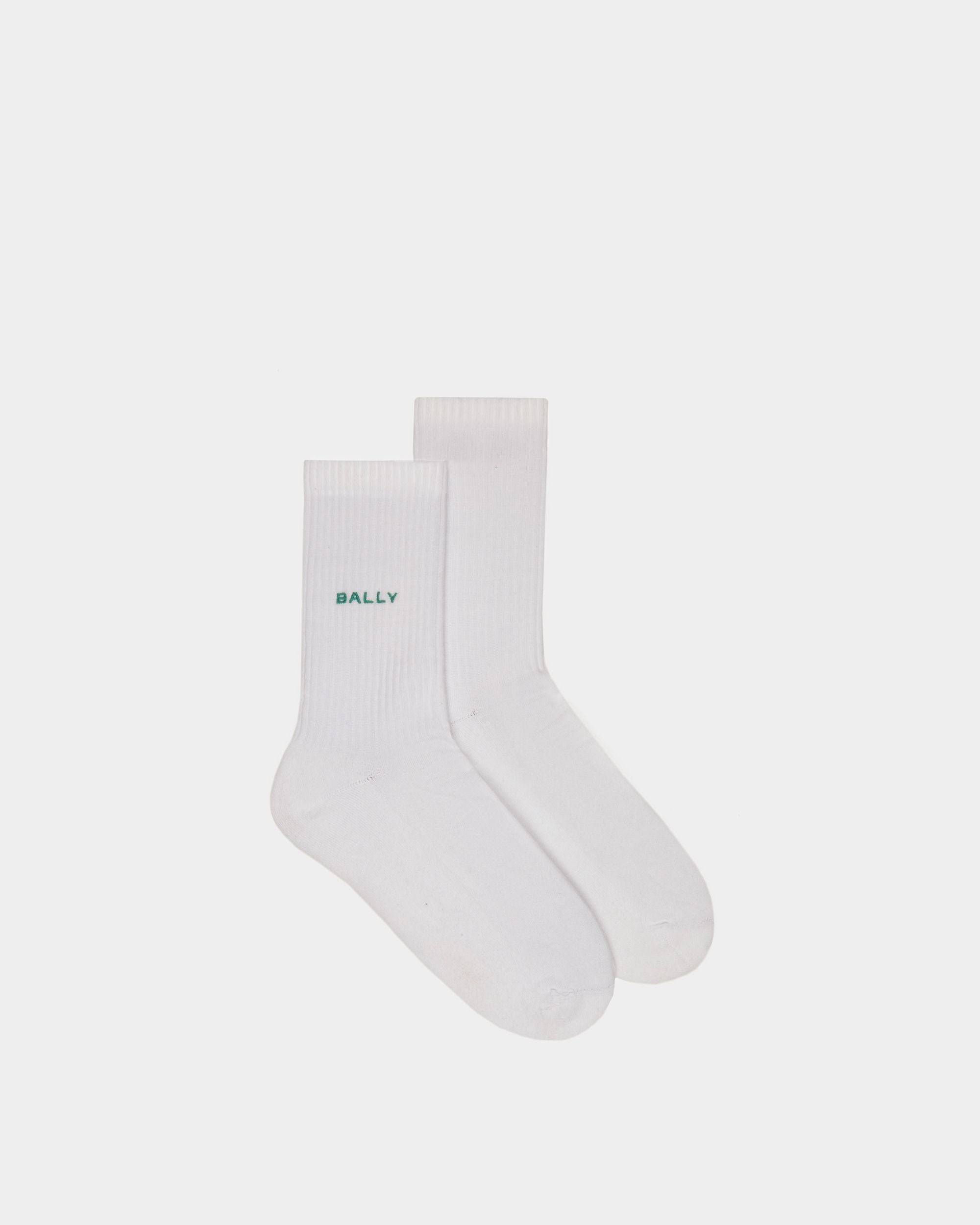 Men's Socks in White Cotton | Bally | Still Life Top