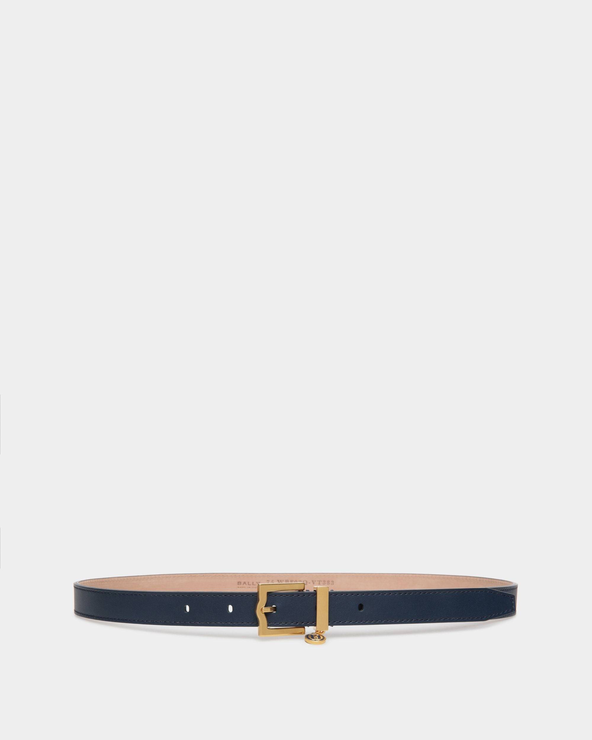 Women's Emblem 20mm Belt in Leather | Bally | Still Life Front