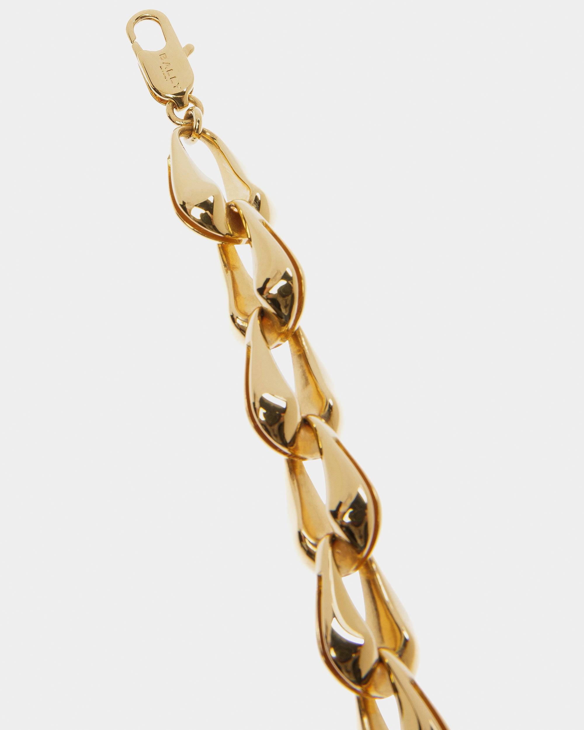 Chunky Chain Bracelet In Yellow-Gold - Bally - 03